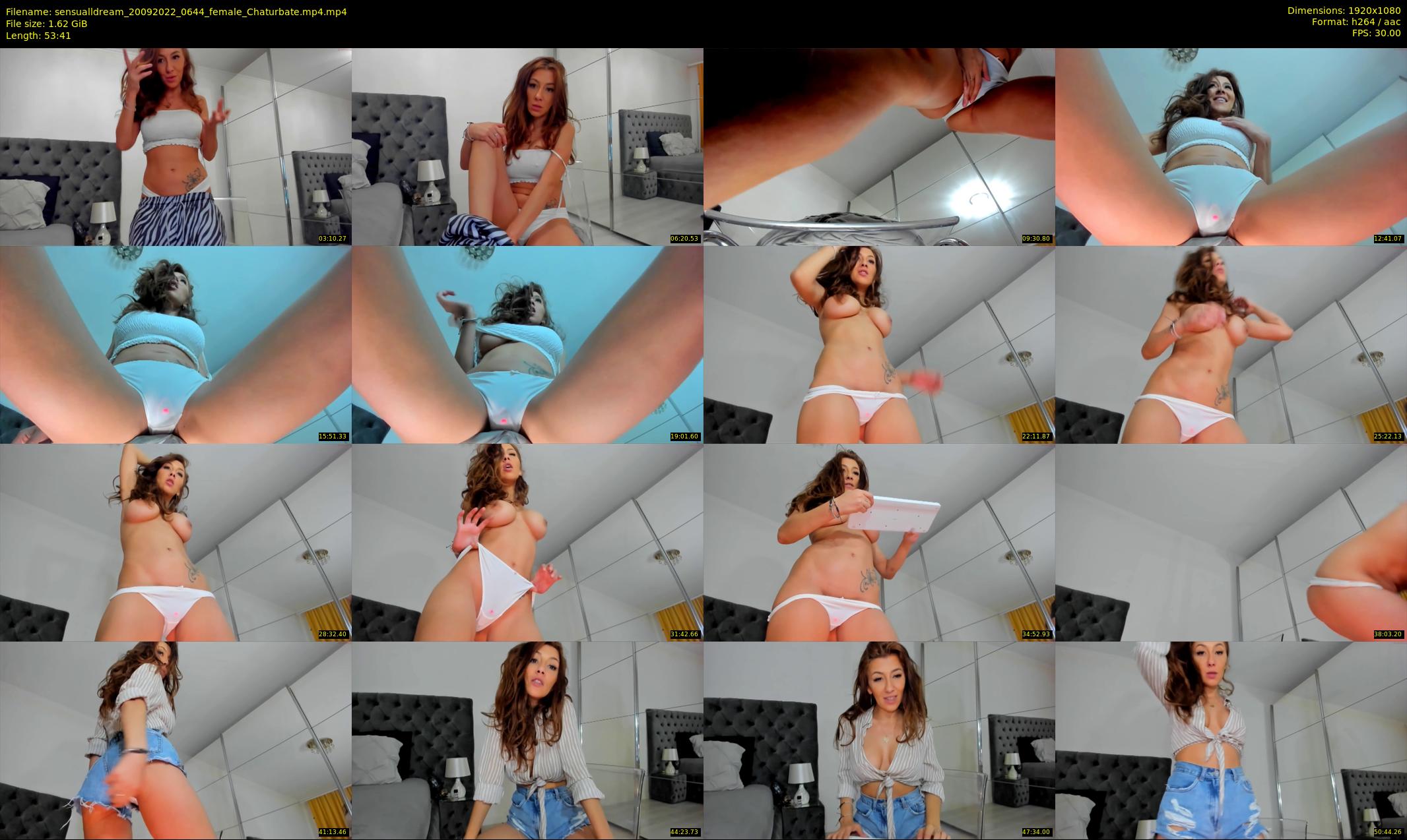 sensualldream — 54 minute Chaturbate female cam show recording, 1080p, Sep 20, 2022