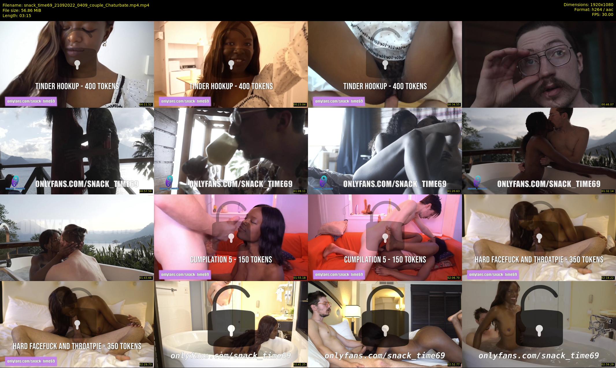 snack_time69 — 4 minute Chaturbate couple cam show recording, 1080p, Sep 21, 2022