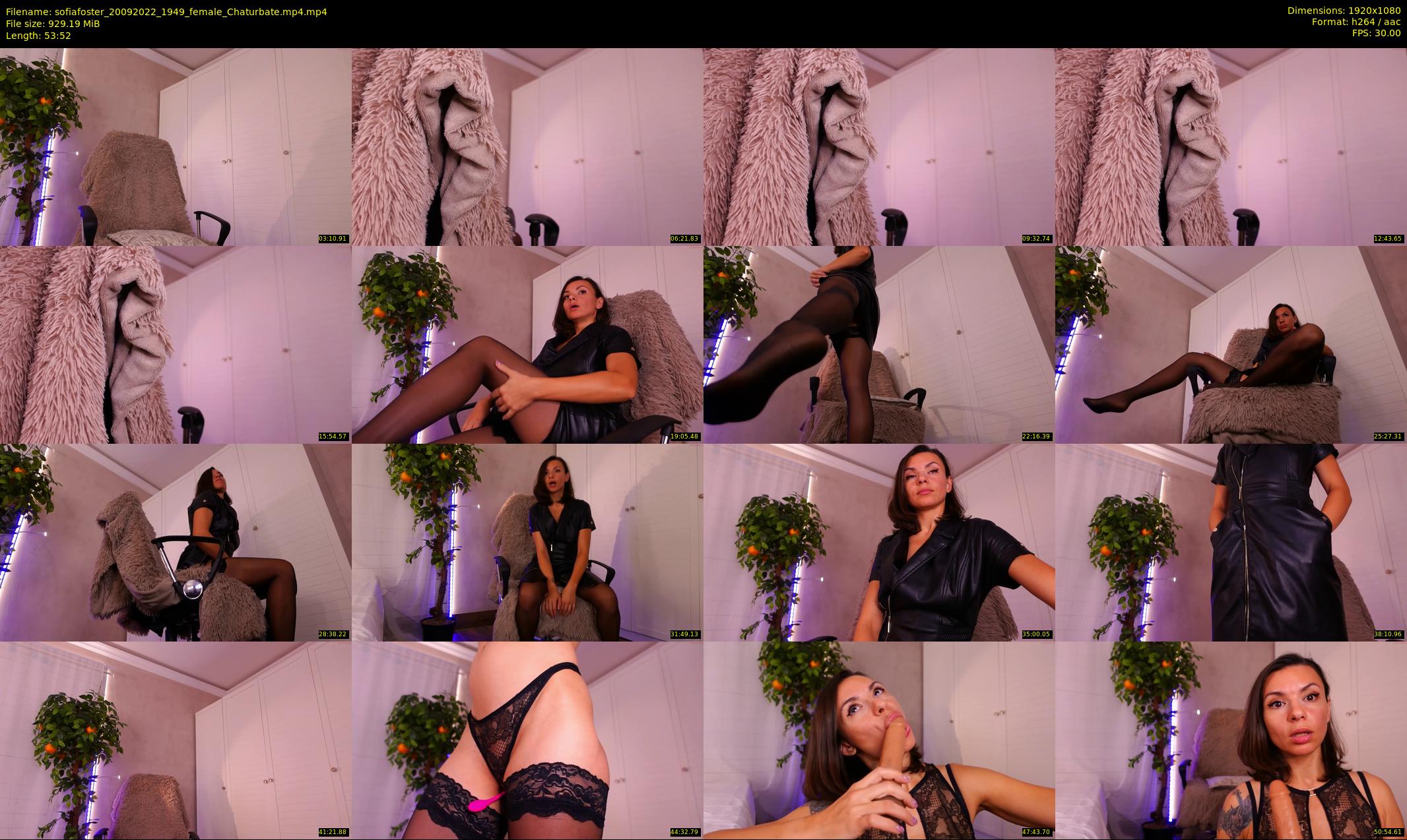 sofiafoster — 54 minute Chaturbate female cam show recording, 1080p, Sep 20, 2022