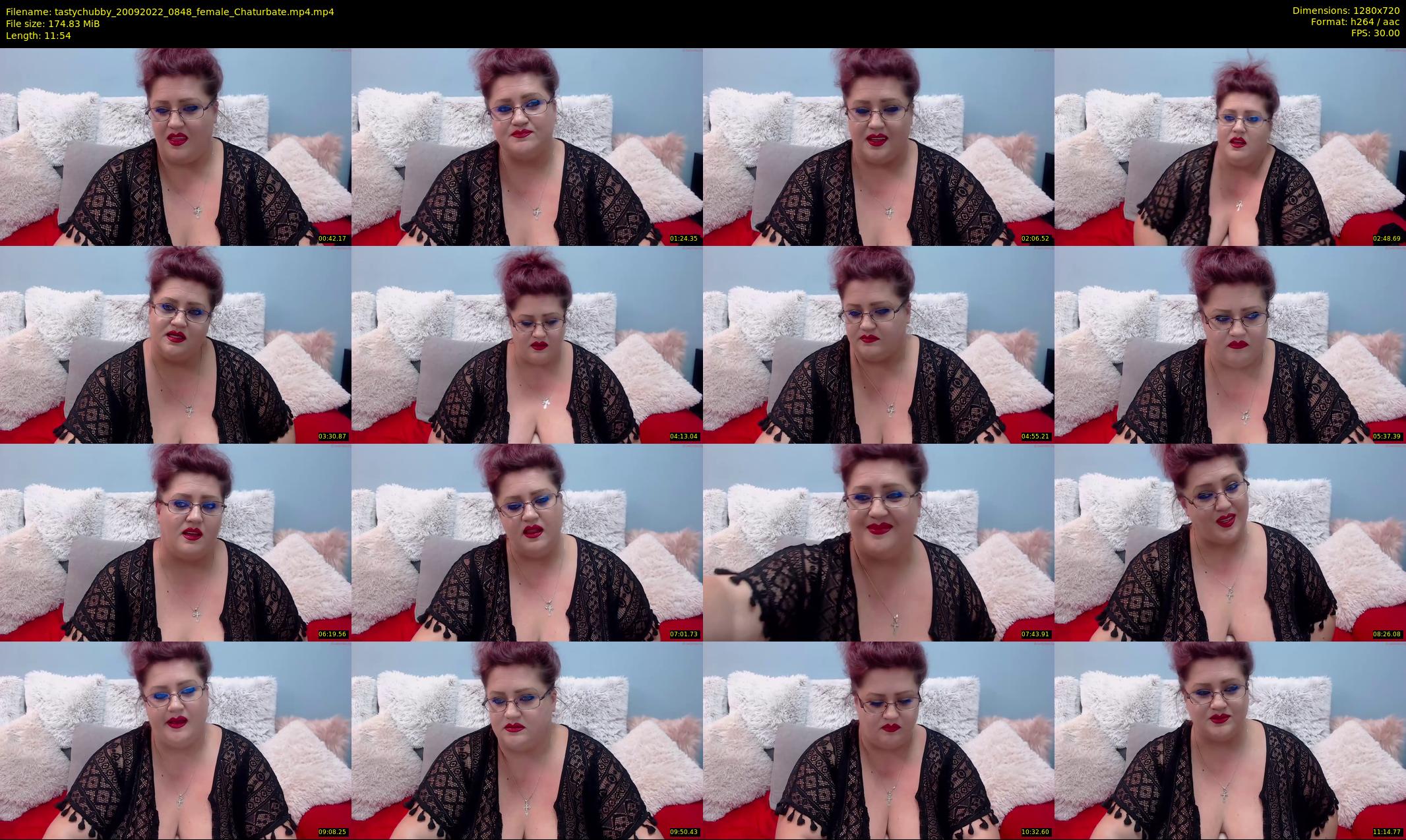 tastychubby — 12 minute Chaturbate female cam show recording, 720p, Sep 20, 2022