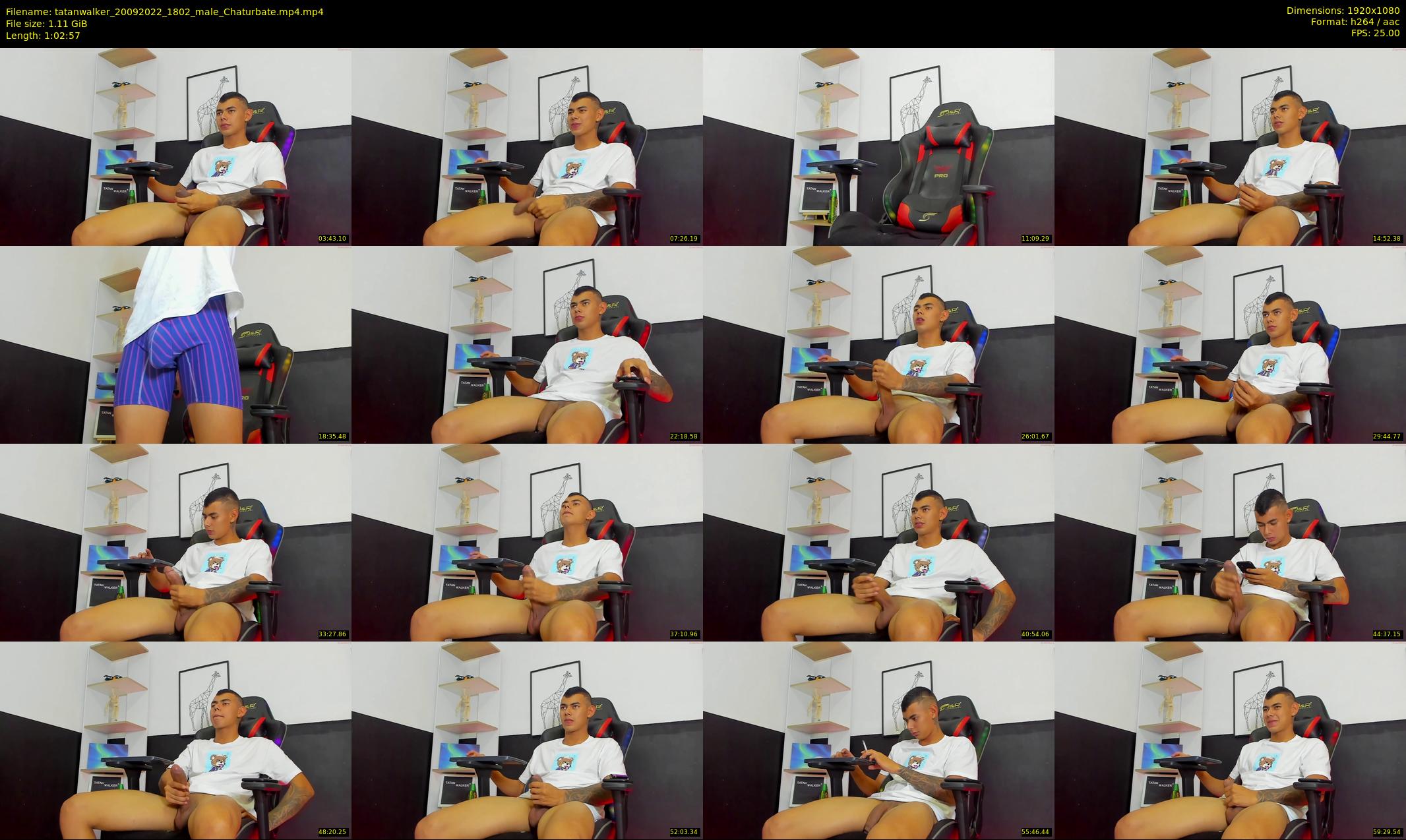 tatanwalker — 63 minute Chaturbate male cam show recording, 1080p, Sep 20, 2022