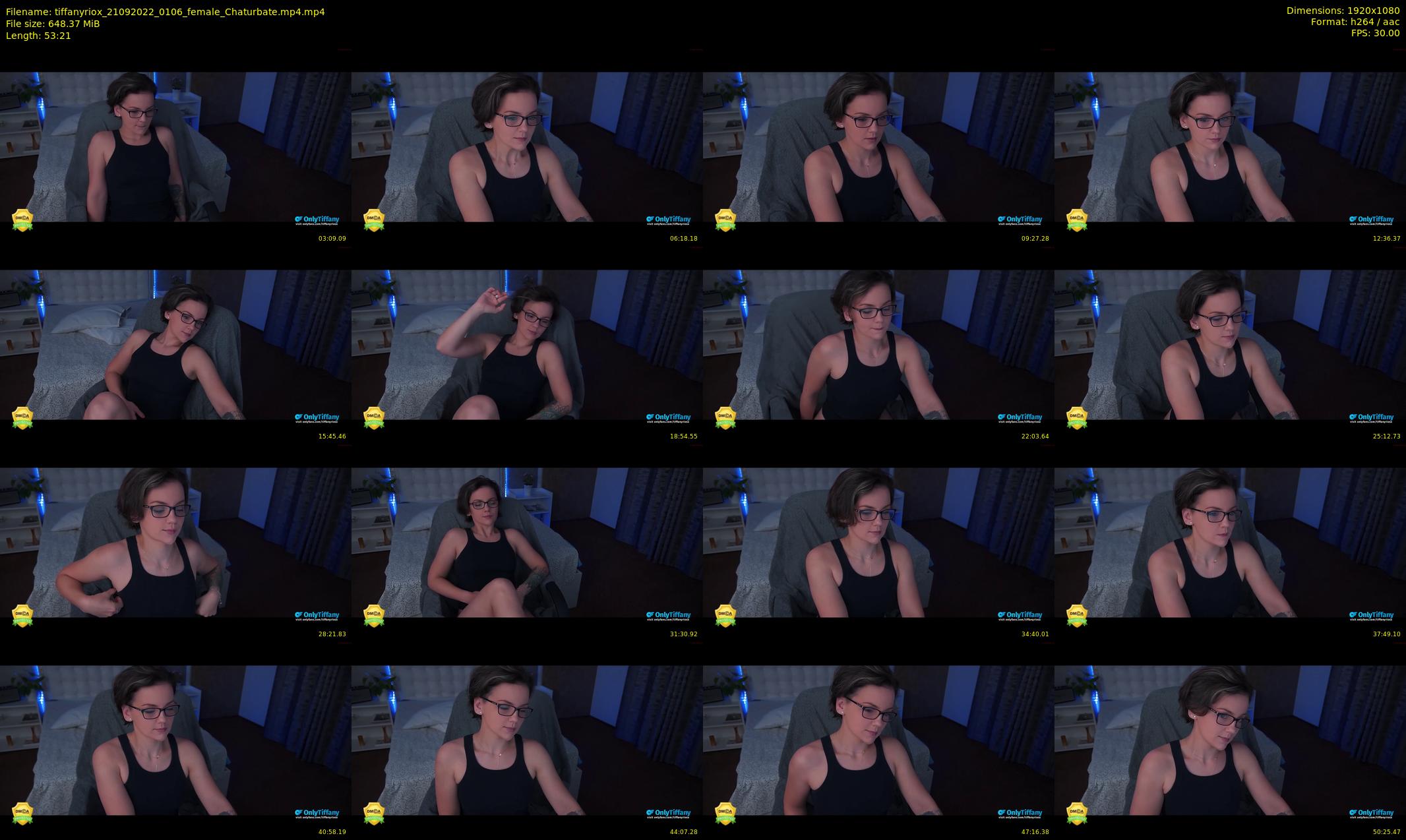 tiffanyriox — 54 minute Chaturbate female cam show recording, 1080p, Sep 21, 2022