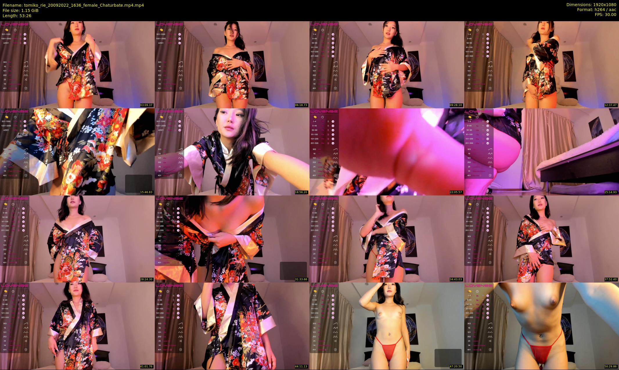 tomiko_rie — 54 minute Chaturbate female cam show recording, 1080p, Sep 20, 2022