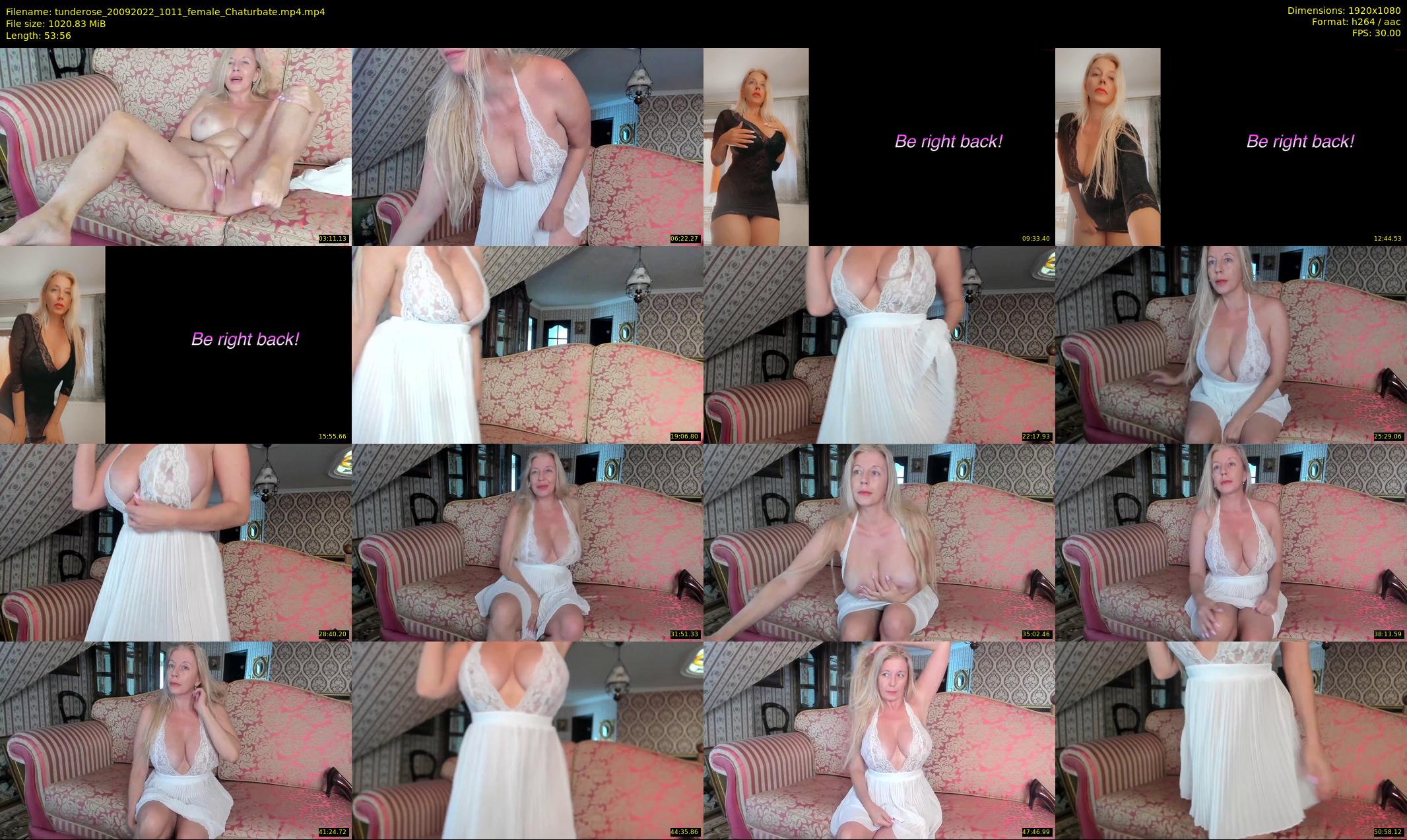 tunderose — 54 minute Chaturbate female cam show recording, 1080p, Sep 20, 2022
