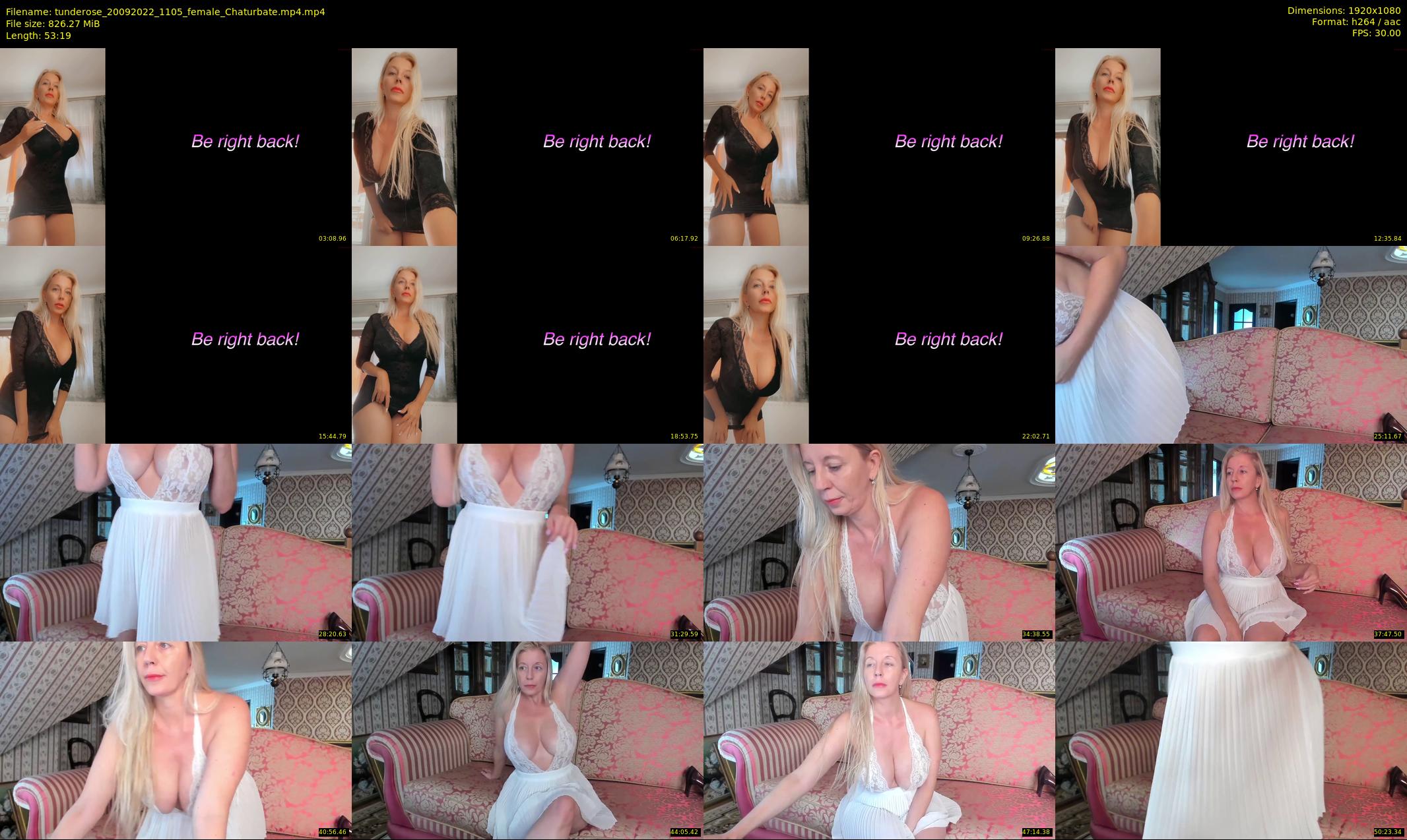 tunderose — 54 minute Chaturbate female cam show recording, 1080p, Sep 20, 2022