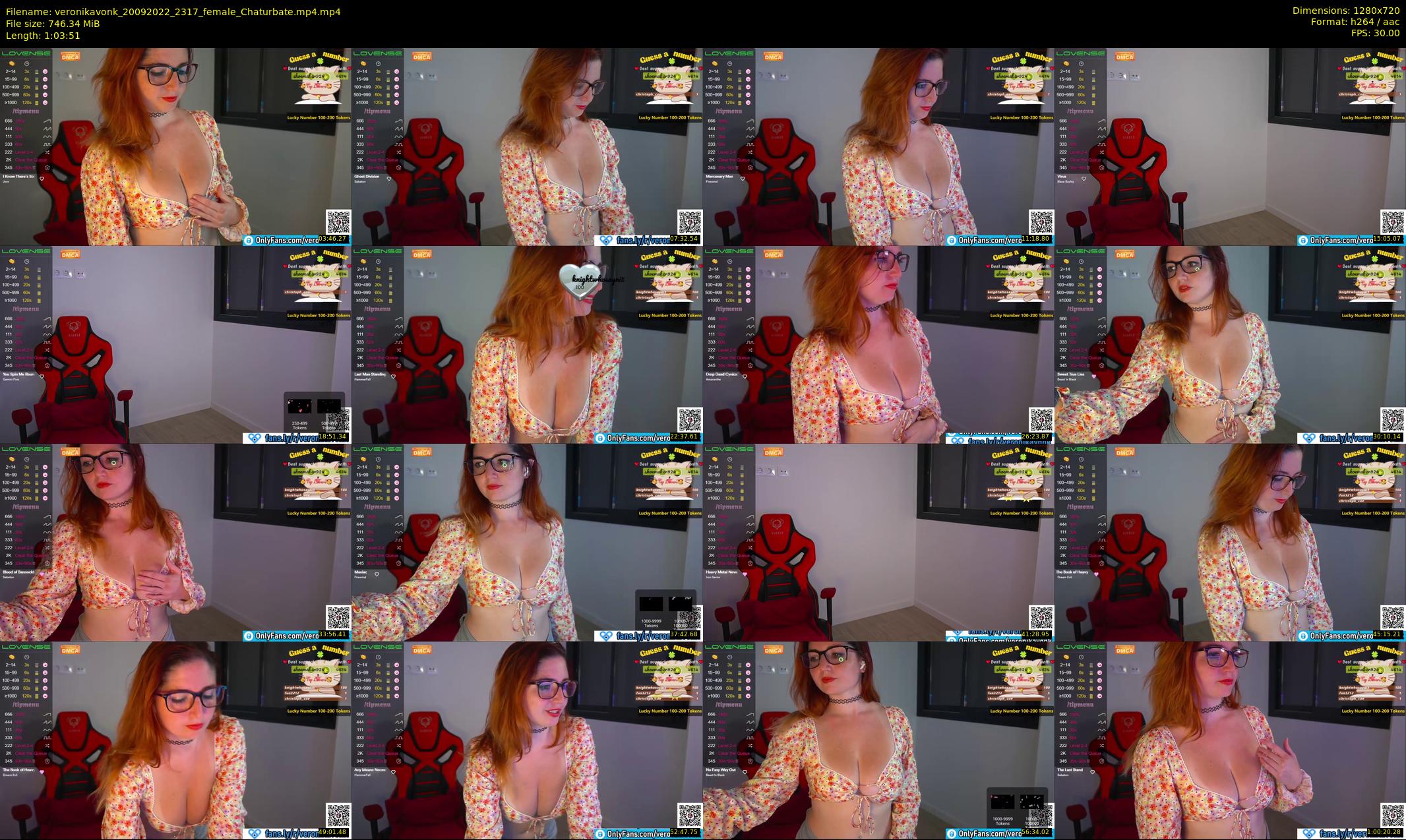 veronikavonk — 64 minute Chaturbate female cam show recording, 720p, Sep 20, 2022
