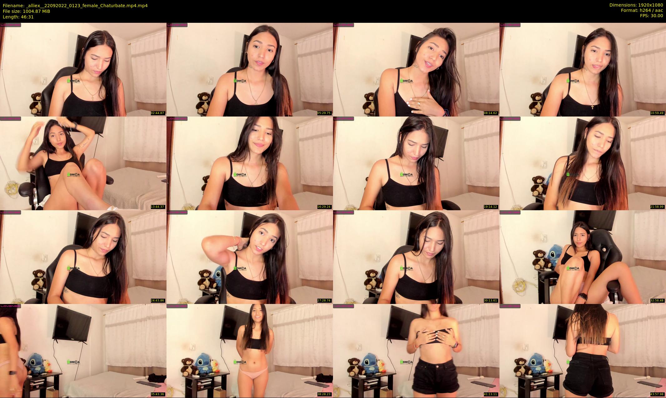 _alliex_ — 47 minute Chaturbate female cam show recording, 1080p, Sep 22, 2022