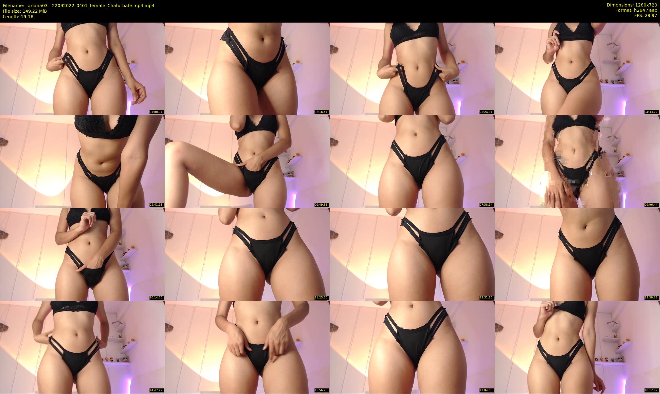 _ariana03_ — 20 minute Chaturbate female cam show recording, 720p, Sep 22, 2022