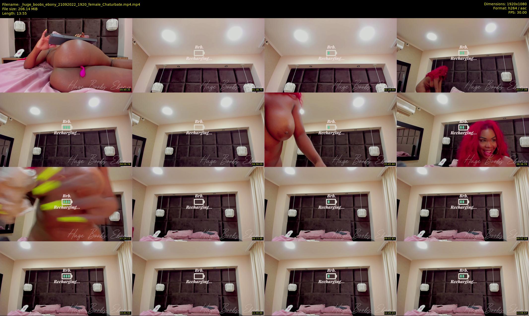 _huge_boobs_ebony — 14 minute Chaturbate female cam show recording, 1080p, Sep 21, 2022