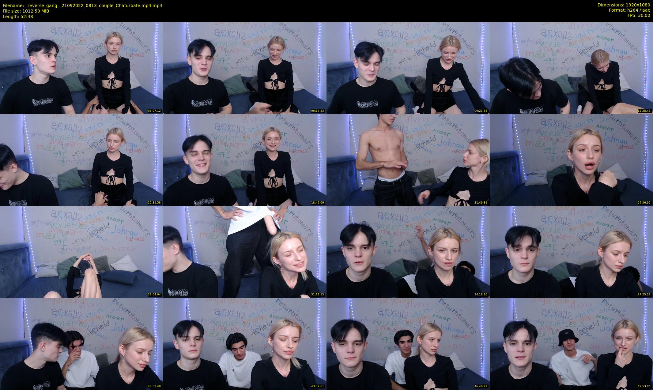 _reverse_gang_ — 53 minute Chaturbate couple cam show recording, 1080p, Sep 21, 2022