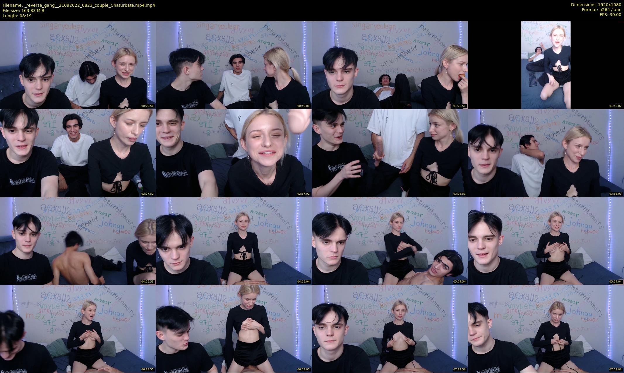 _reverse_gang_ — 9 minute Chaturbate couple cam show recording, 1080p, Sep 21, 2022