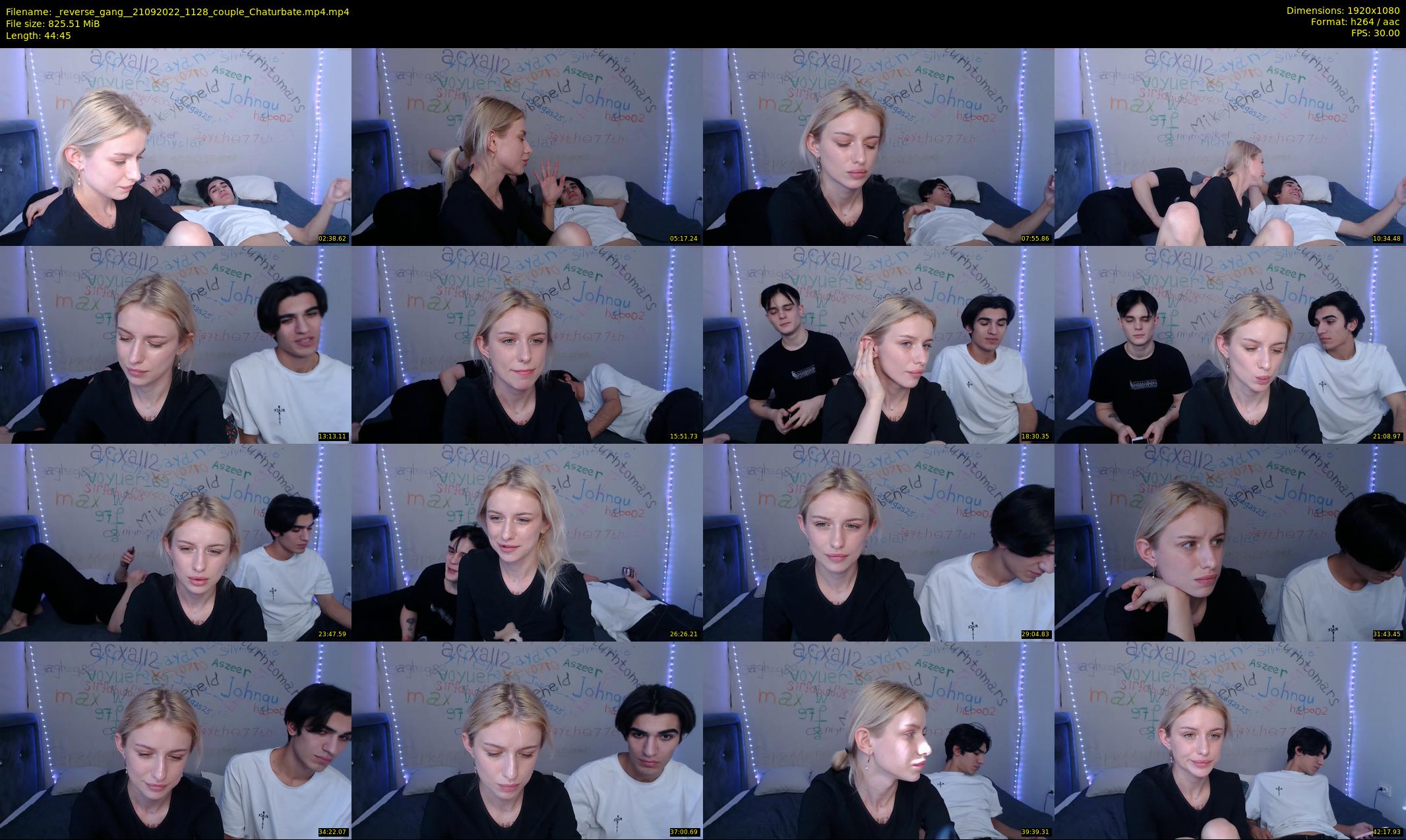 _reverse_gang_ — 45 minute Chaturbate couple cam show recording, 1080p, Sep 21, 2022