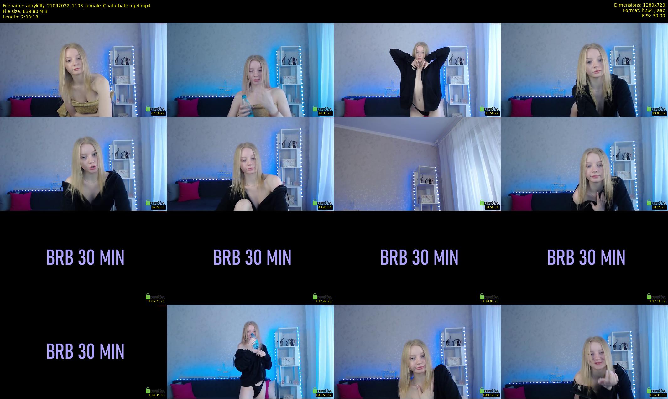 adrykilly — 124 minute Chaturbate female cam show recording, 720p, Sep 21, 2022