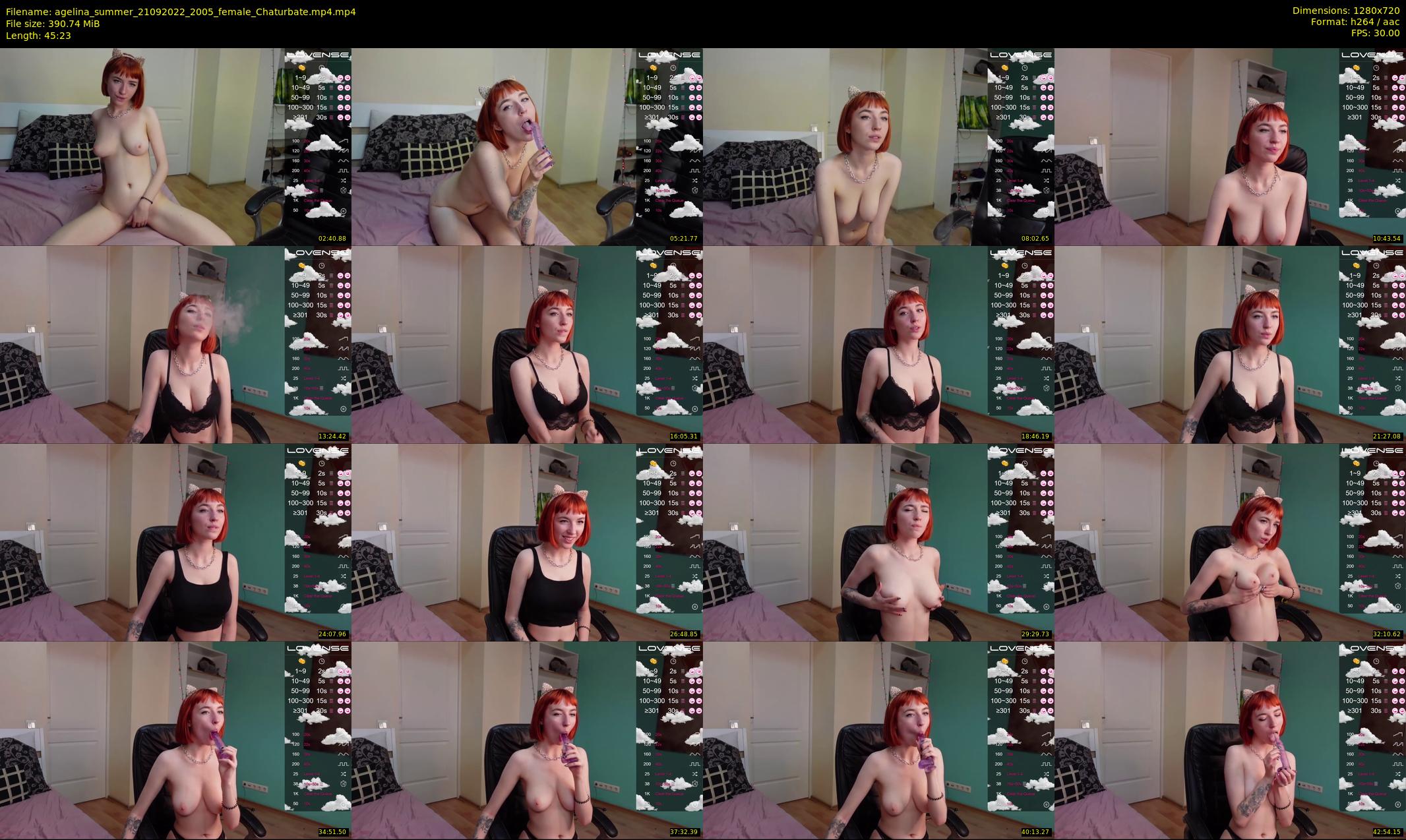agelina_summer — 46 minute Chaturbate female cam show recording, 720p, Sep 21, 2022