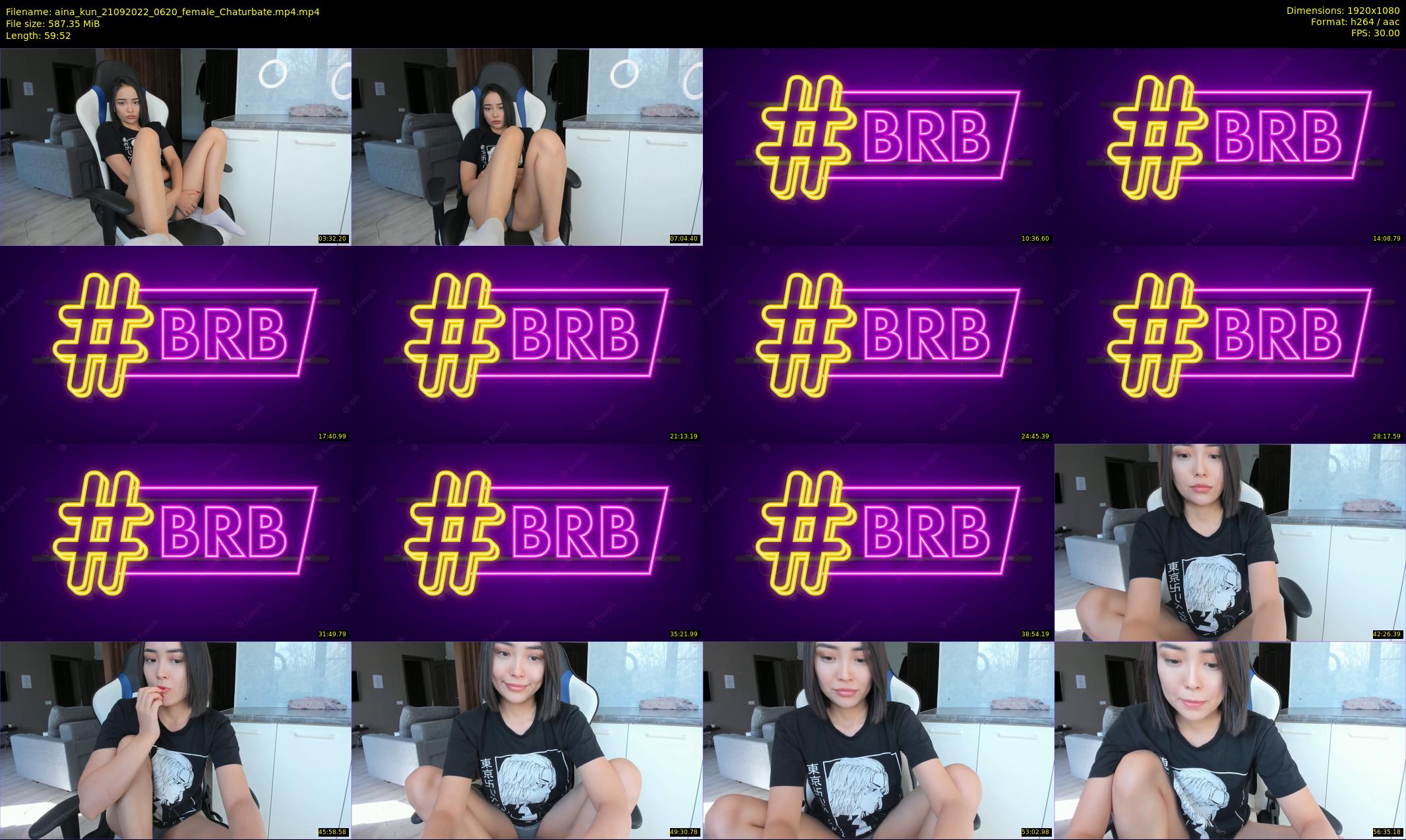 aina_kun — 60 minute Chaturbate female cam show recording, 1080p, Sep 21, 2022