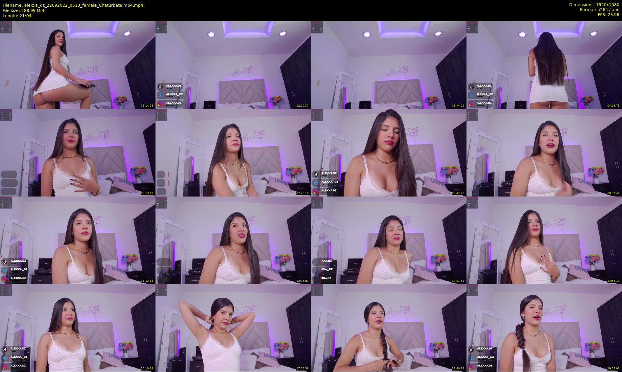 alexxa_dz — 22 minute Chaturbate female cam show recording, 1080p, Sep 22, 2022