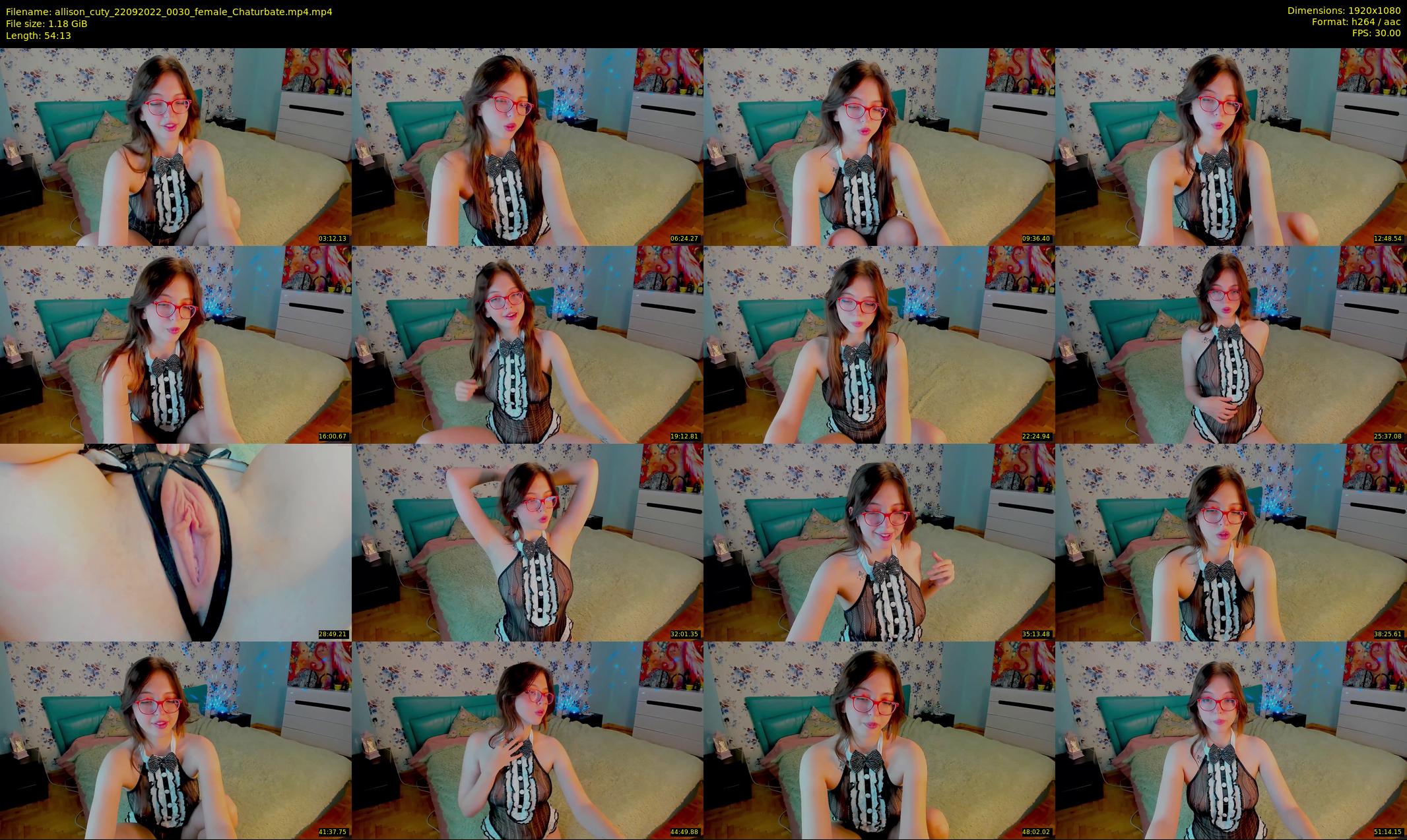 allison_cuty — 55 minute Chaturbate female cam show recording, 1080p, Sep 22, 2022