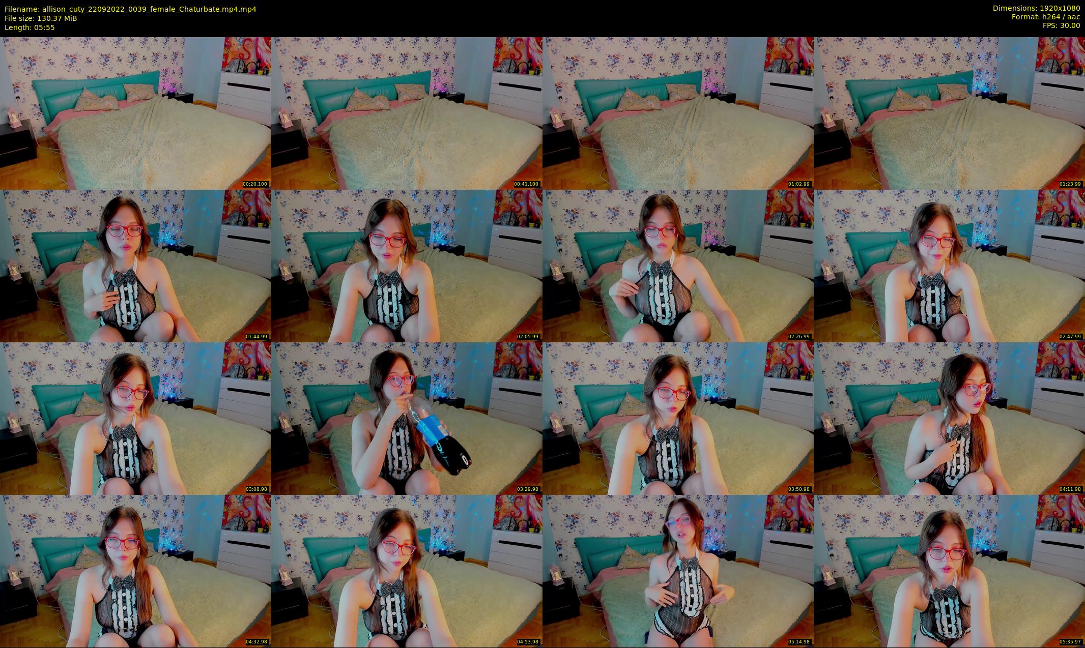 allison_cuty — 6 minute Chaturbate female cam show recording, 1080p, Sep 22, 2022