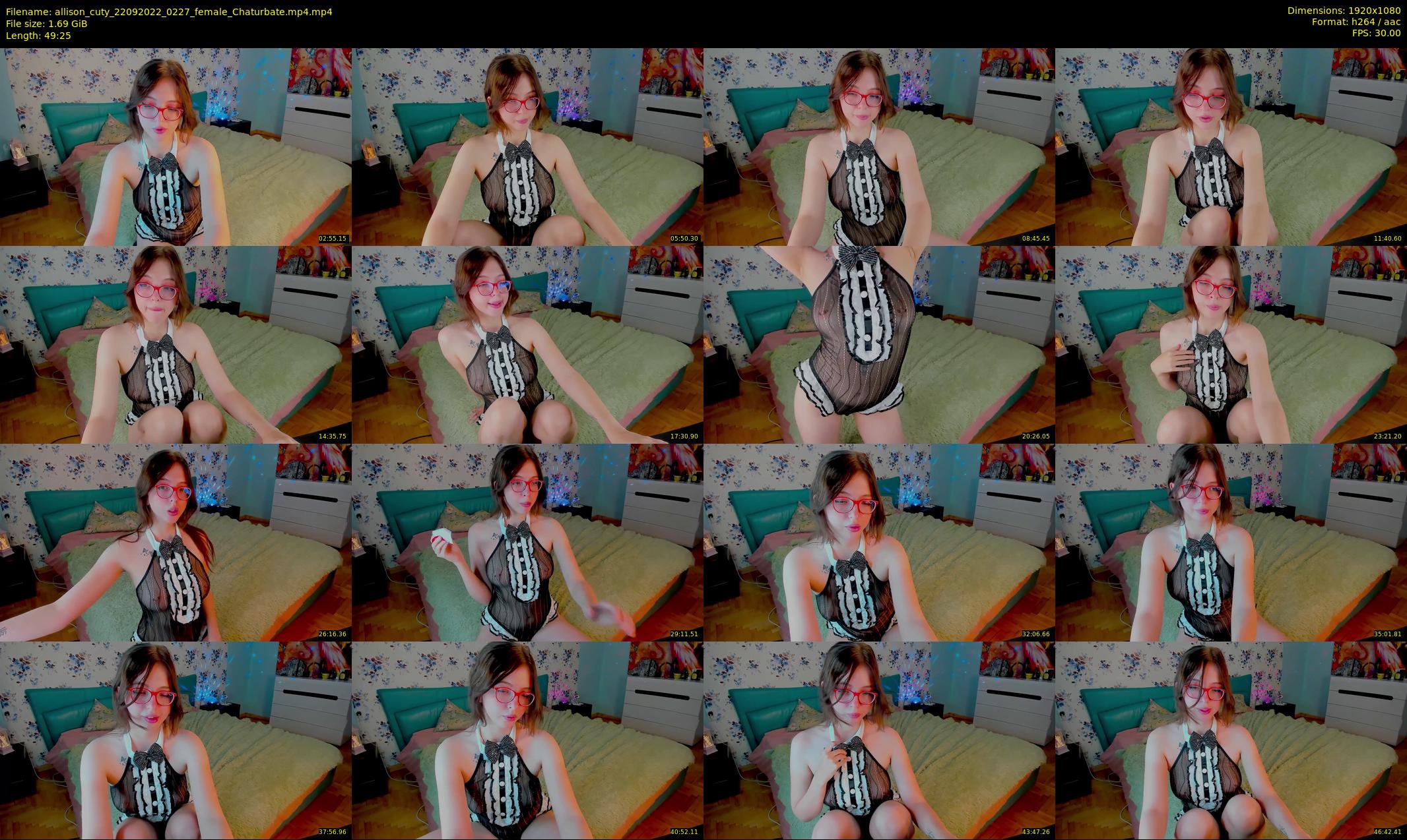 allison_cuty — 50 minute Chaturbate female cam show recording, 1080p, Sep 22, 2022