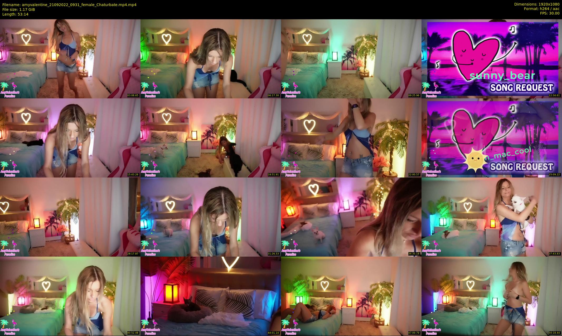 amyvalentine — 54 minute Chaturbate female cam show recording, 1080p, Sep 21, 2022