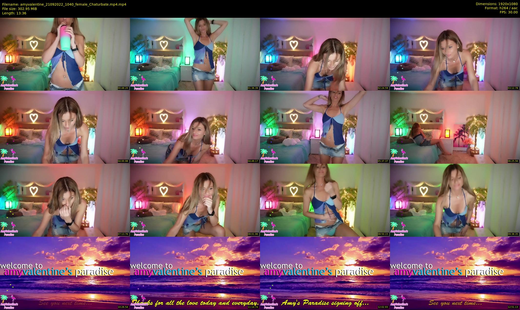 amyvalentine — 14 minute Chaturbate female cam show recording, 1080p, Sep 21, 2022