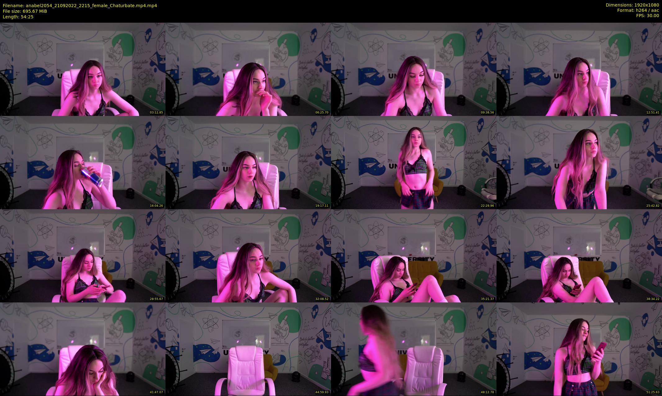 anabel2054 — 55 minute Chaturbate female cam show recording, 1080p, Sep 21, 2022