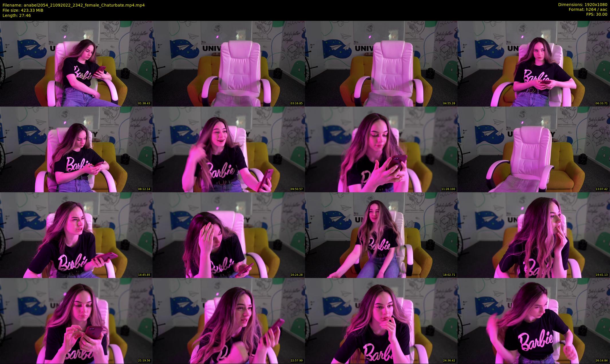 anabel2054 — 28 minute Chaturbate female cam show recording, 1080p, Sep 21, 2022
