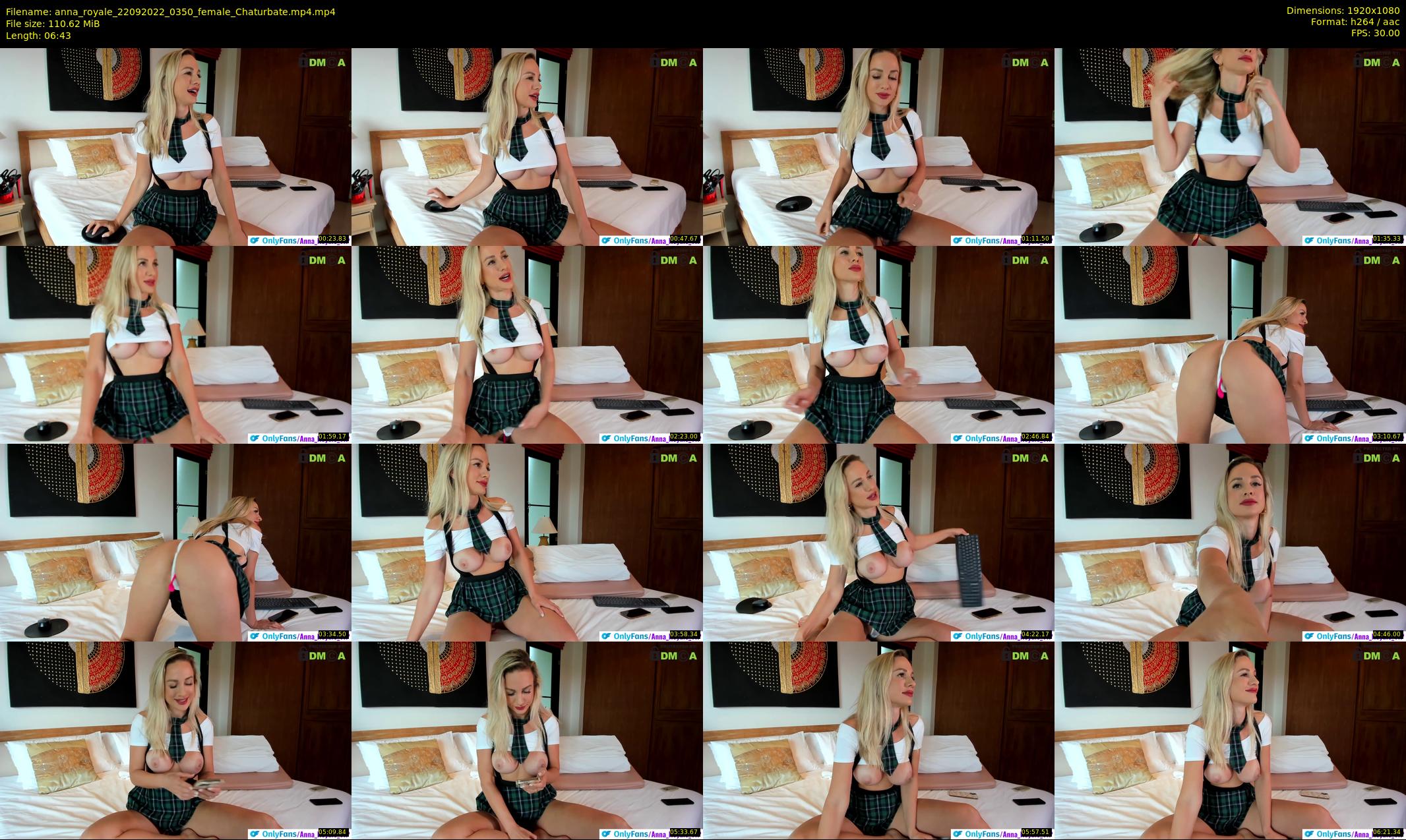 anna_royale — 7 minute Chaturbate female cam show recording, 1080p, Sep 22, 2022