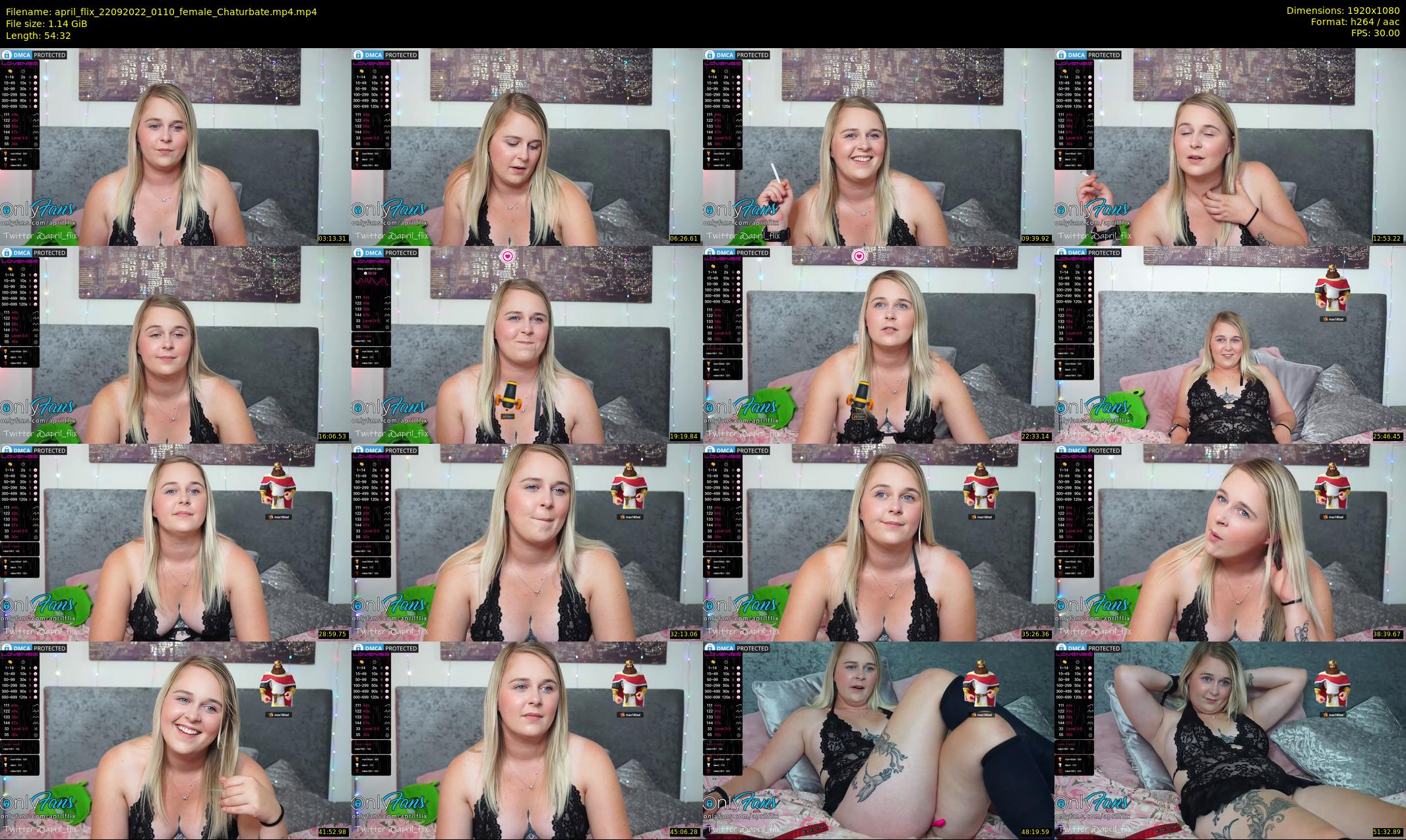april_flix — 55 minute Chaturbate female cam show recording, 1080p, Sep 22, 2022