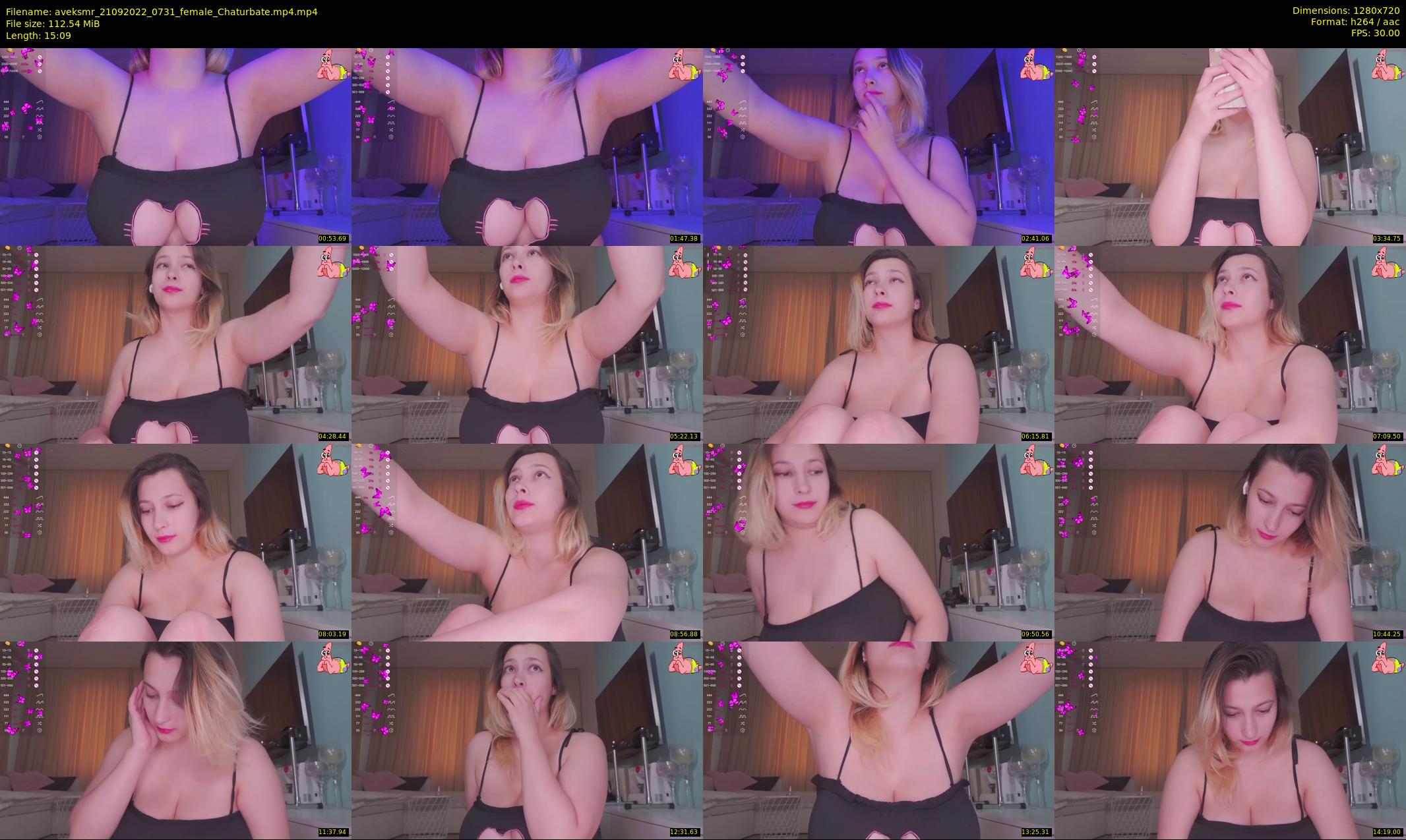 aveksmr — 16 minute Chaturbate couple cam show recording, 720p, Sep 21, 2022