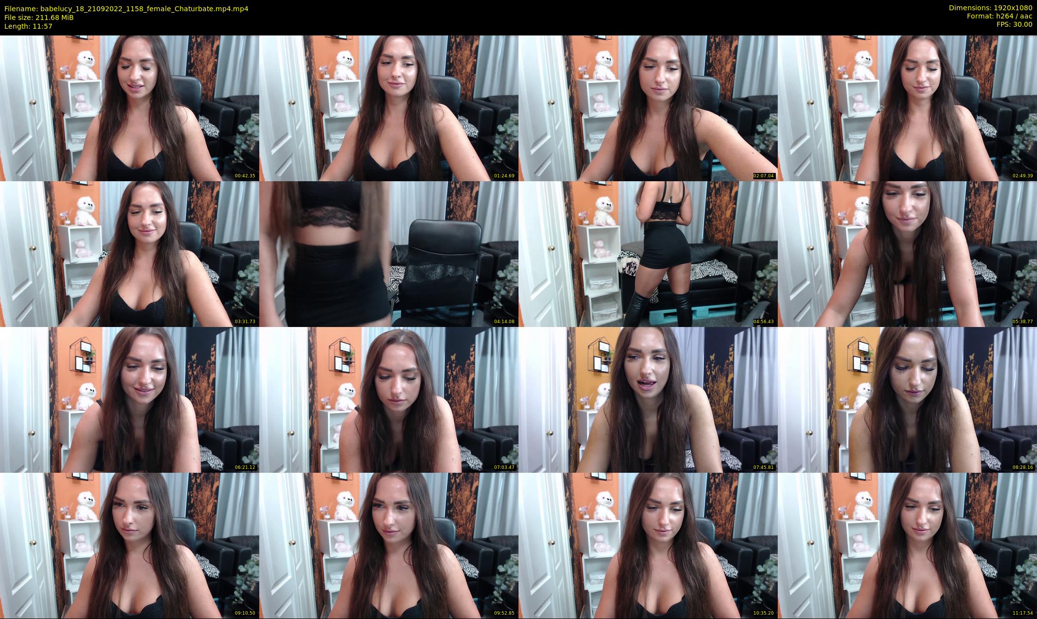 babelucy_18 — 12 minute Chaturbate female cam show recording, 1080p, Sep 21, 2022