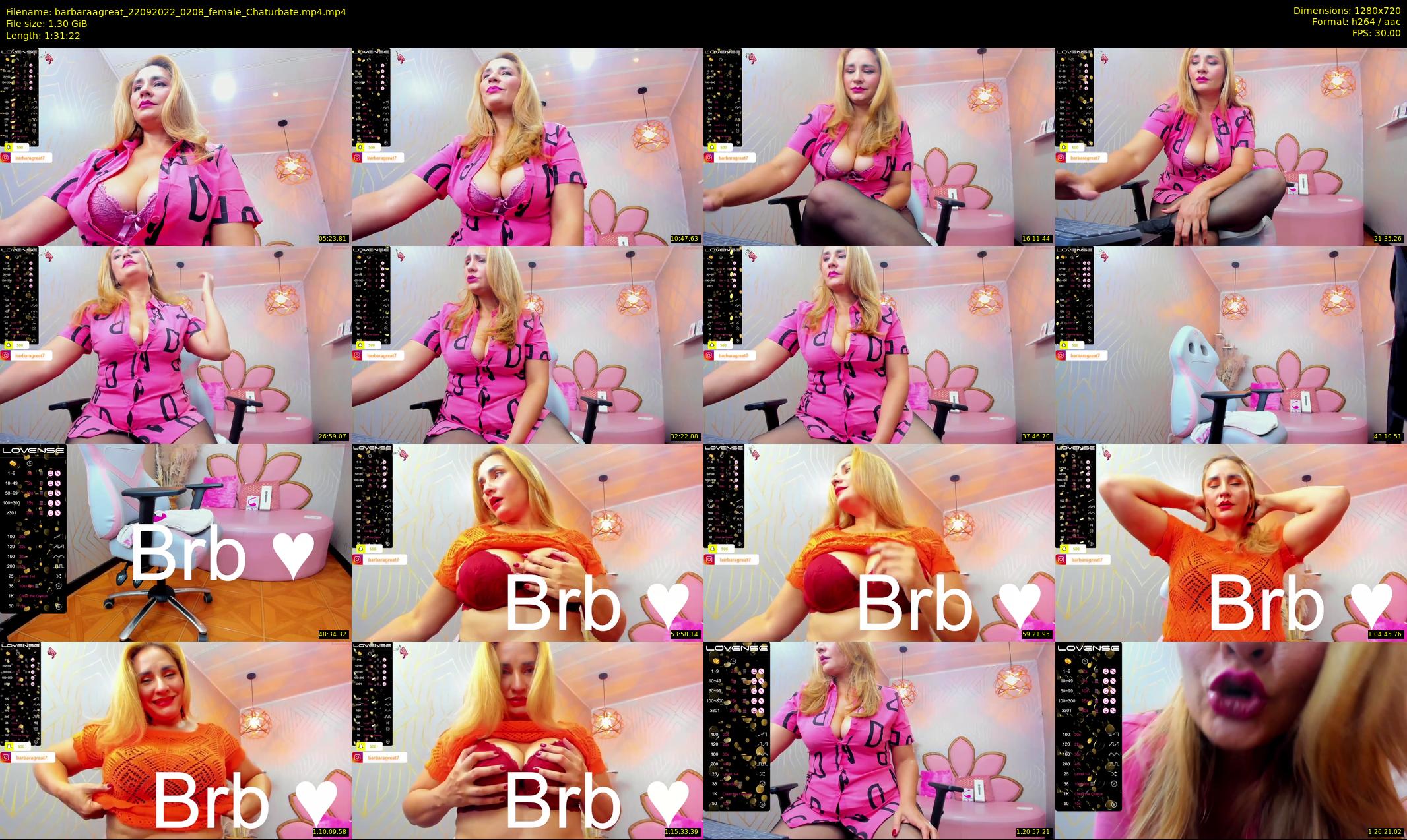 barbaraagreat — 92 minute Chaturbate female cam show recording, 720p, Sep 22, 2022