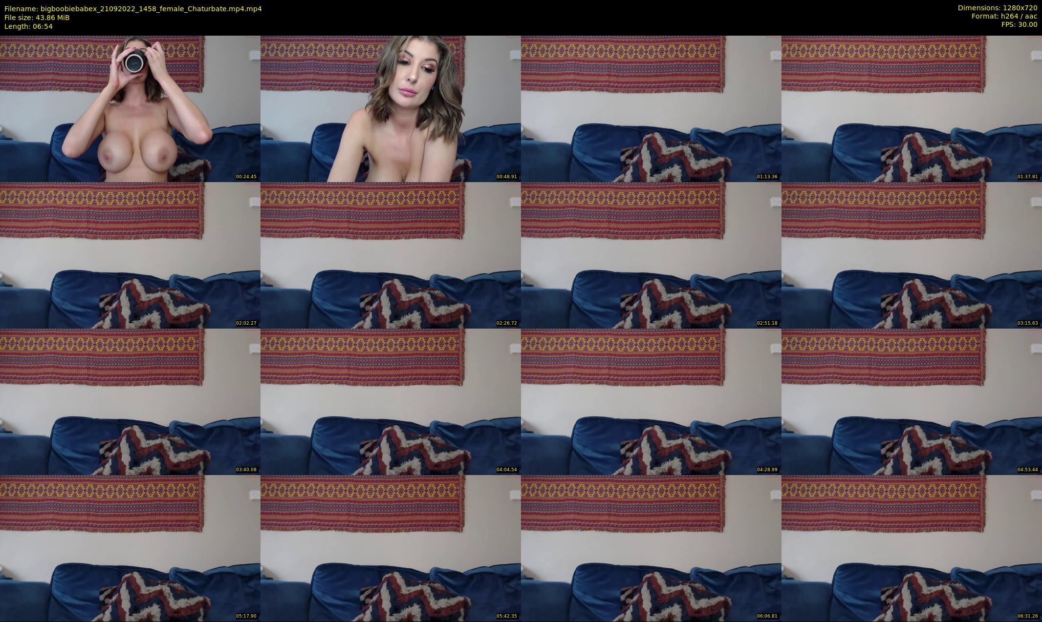bigboobiebabex — 7 minute Chaturbate female cam show recording, 720p, Sep 21, 2022