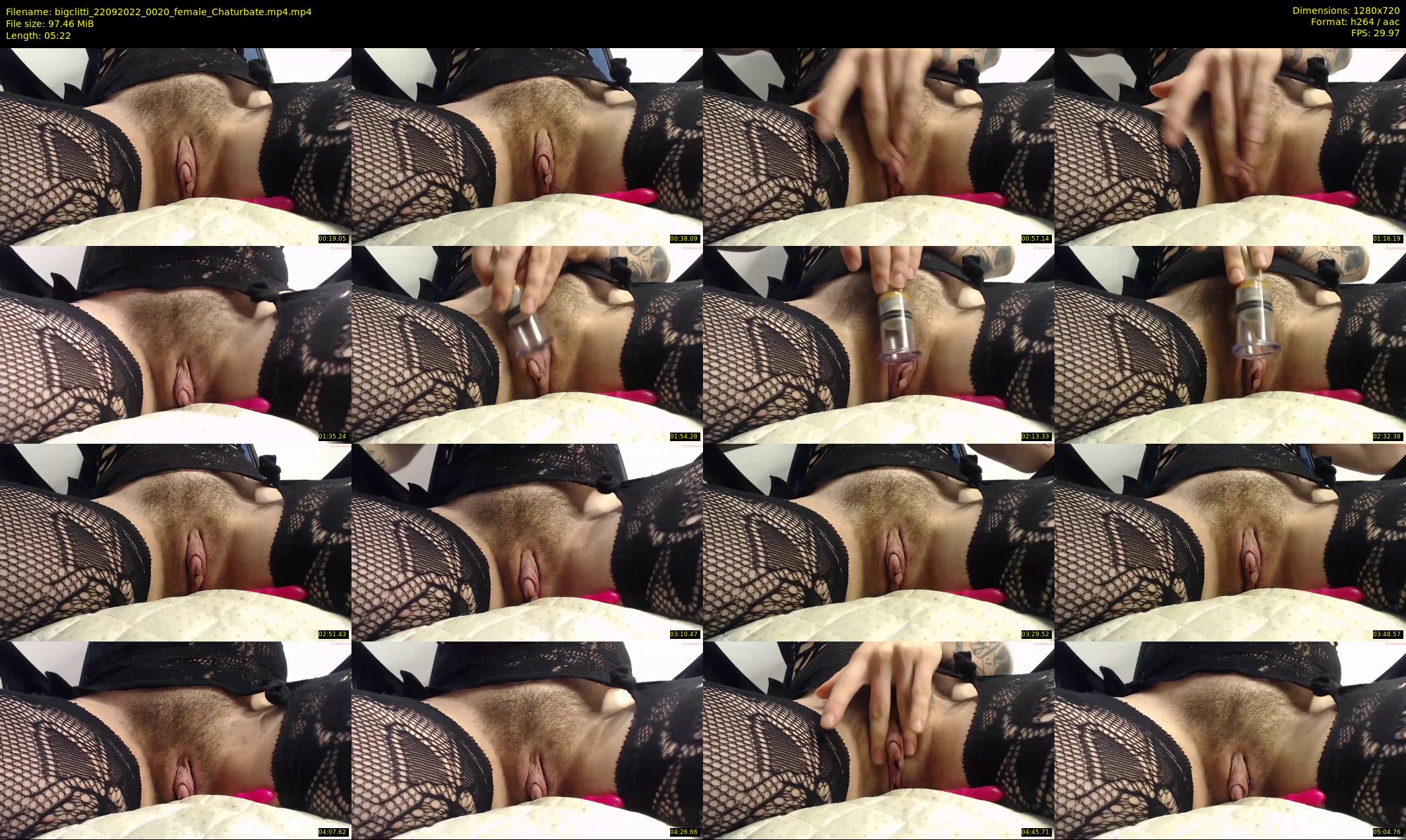 bigclitti — 6 minute Chaturbate female cam show recording, 720p, Sep 22, 2022