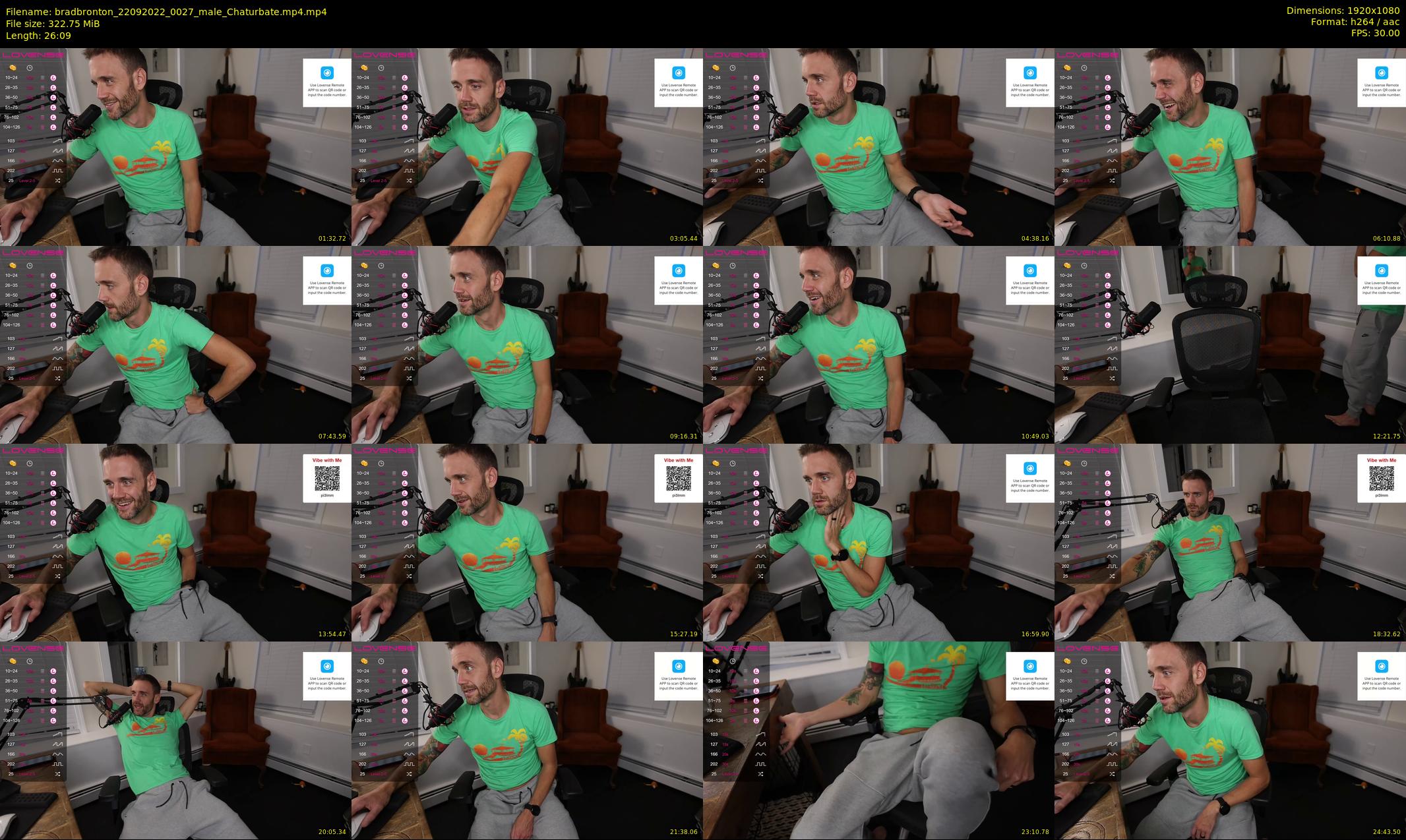 bradbronton — 27 minute Chaturbate male cam show recording, 1080p, Sep 22, 2022