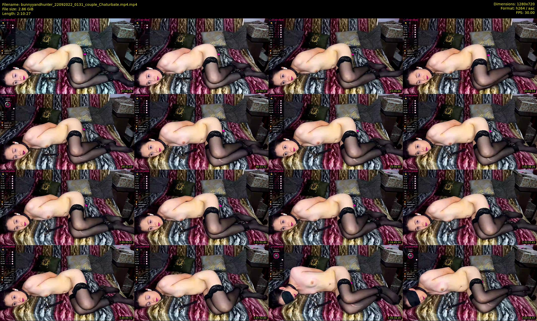 bunnyyandhunter — 131 minute Chaturbate couple cam show recording, 720p, Sep 22, 2022