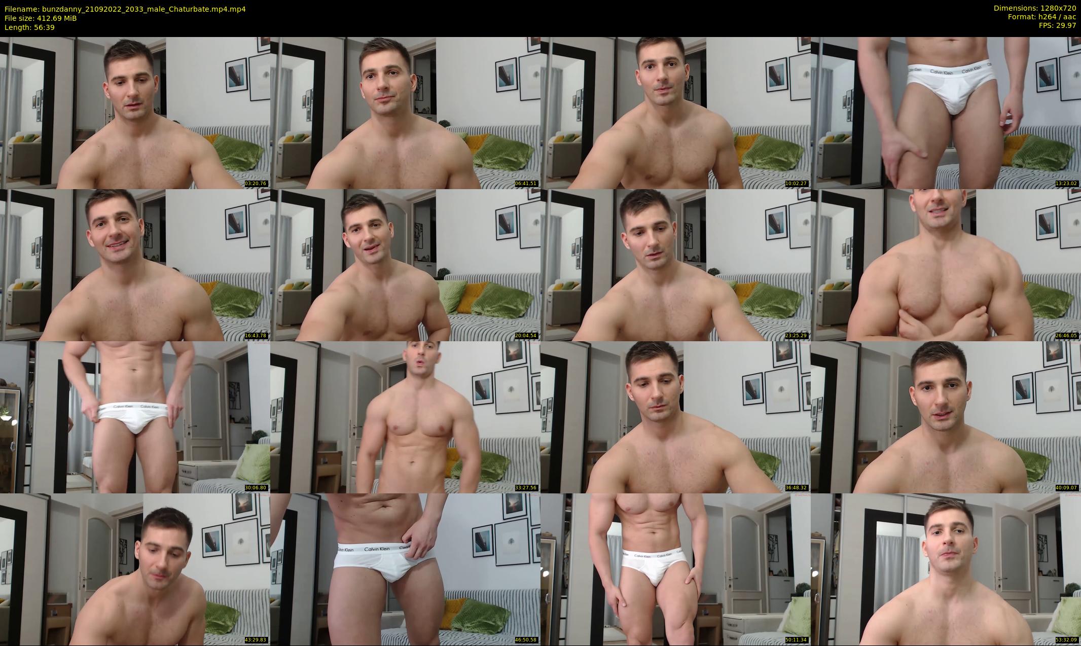 bunzdanny — 57 minute Chaturbate male cam show recording, 720p, Sep 21, 2022