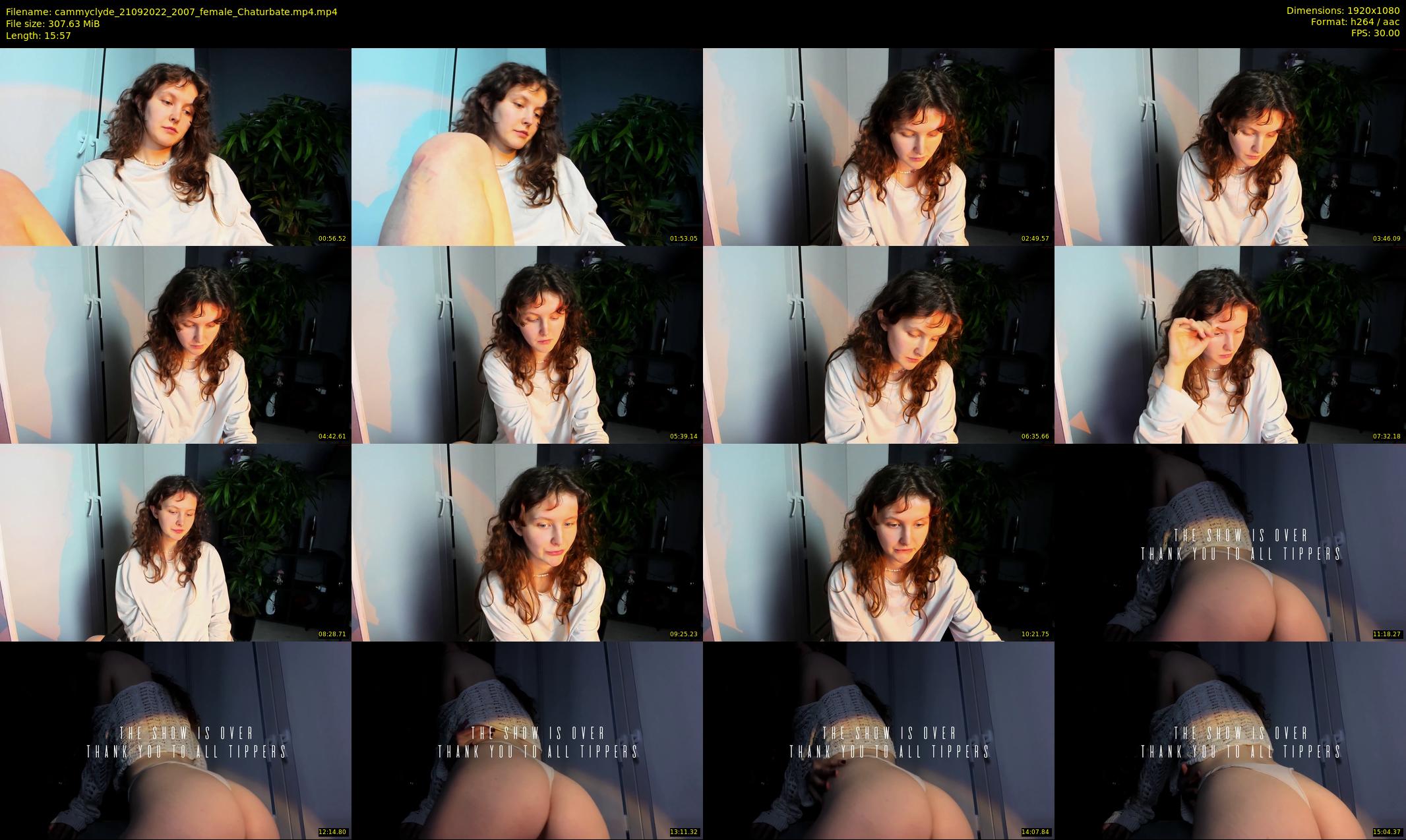 cammyclyde — 16 minute Chaturbate female cam show recording, 1080p, Sep 21, 2022
