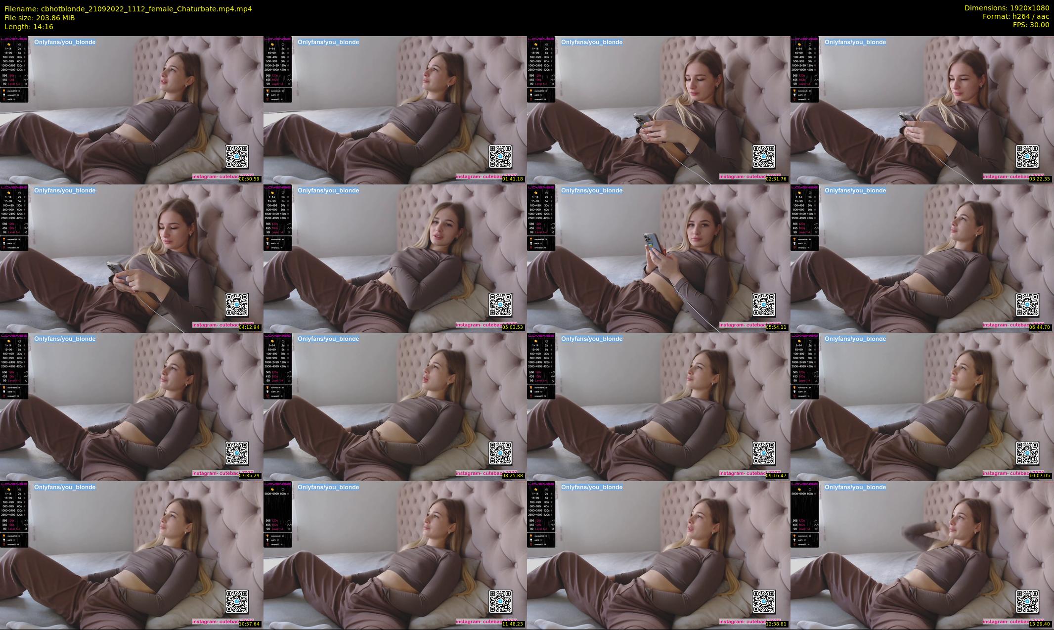 cbhotblonde — 15 minute Chaturbate female cam show recording, 1080p, Sep 21, 2022