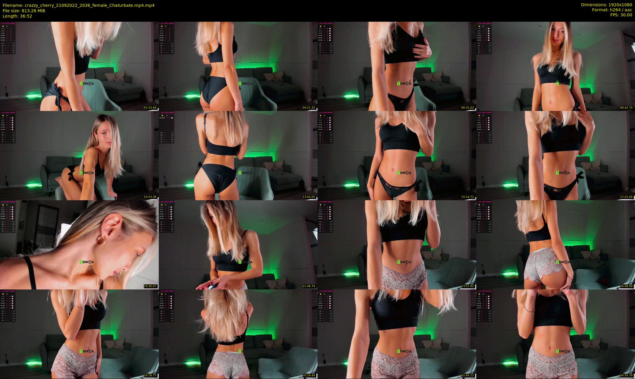 crazzy_cherry — 37 minute Chaturbate female cam show recording, 1080p, Sep 21, 2022