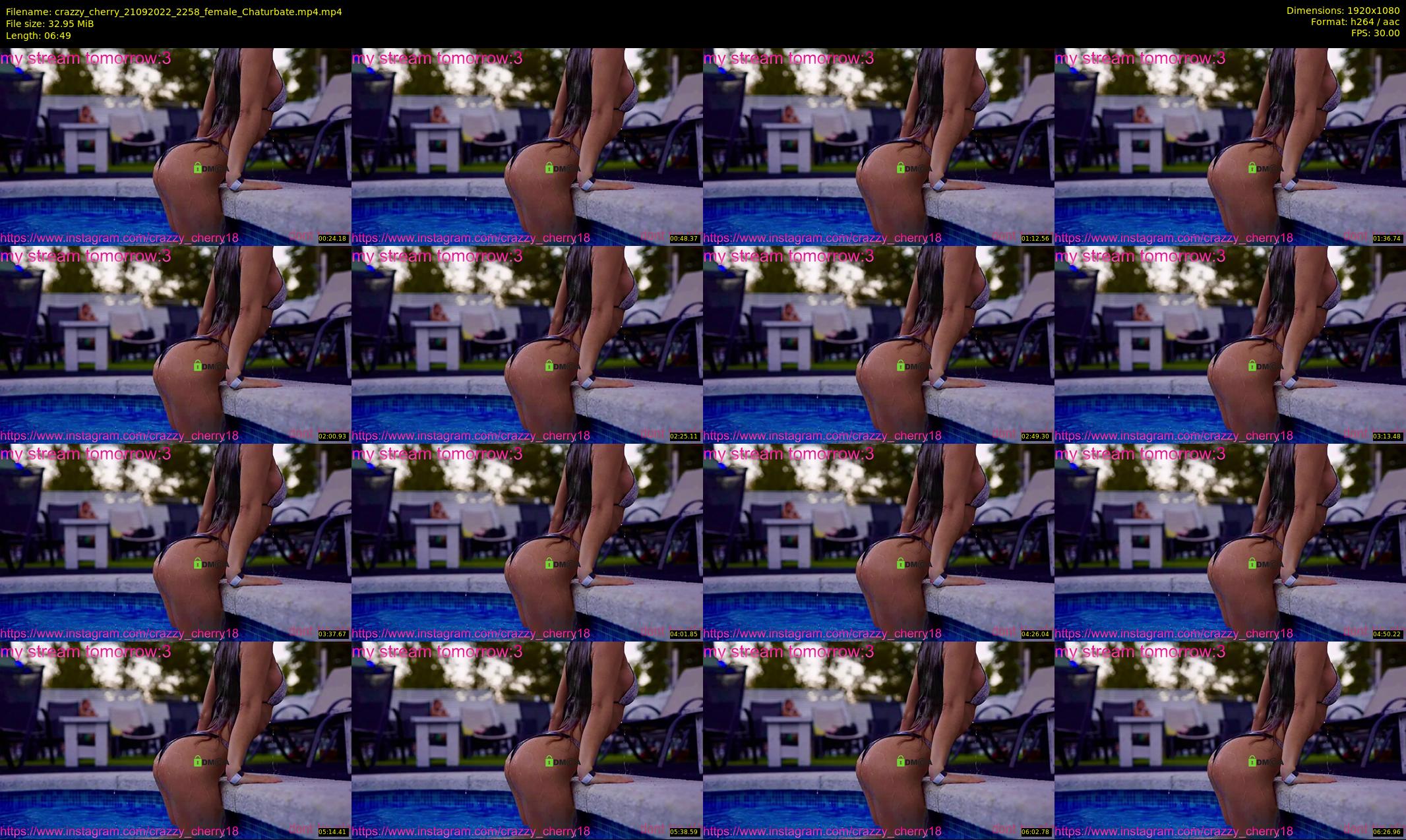 crazzy_cherry — 7 minute Chaturbate female cam show recording, 1080p, Sep 21, 2022