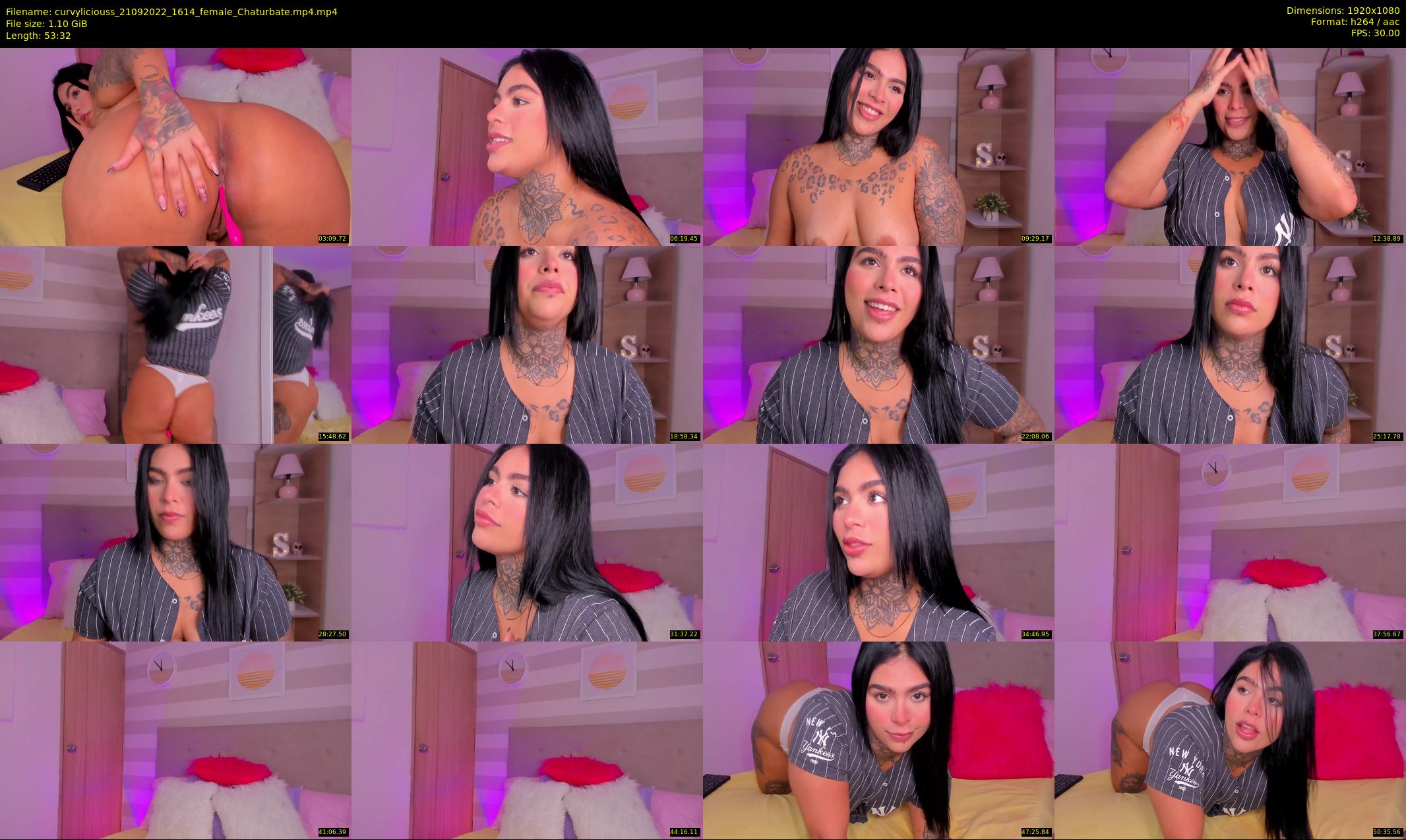 curvyliciouss — 54 minute Chaturbate female cam show recording, 1080p, Sep 21, 2022