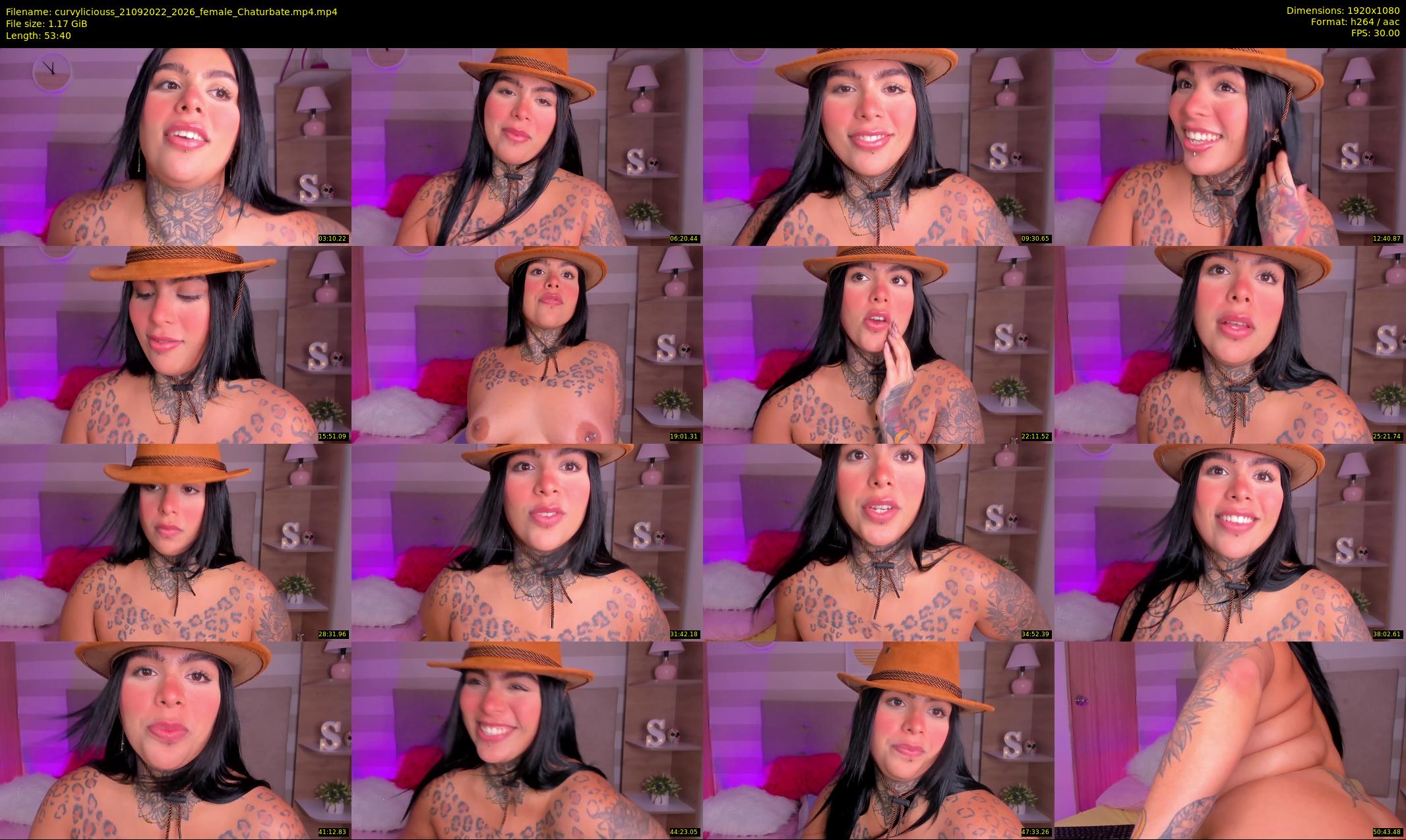 curvyliciouss — 54 minute Chaturbate female cam show recording, 1080p, Sep 21, 2022