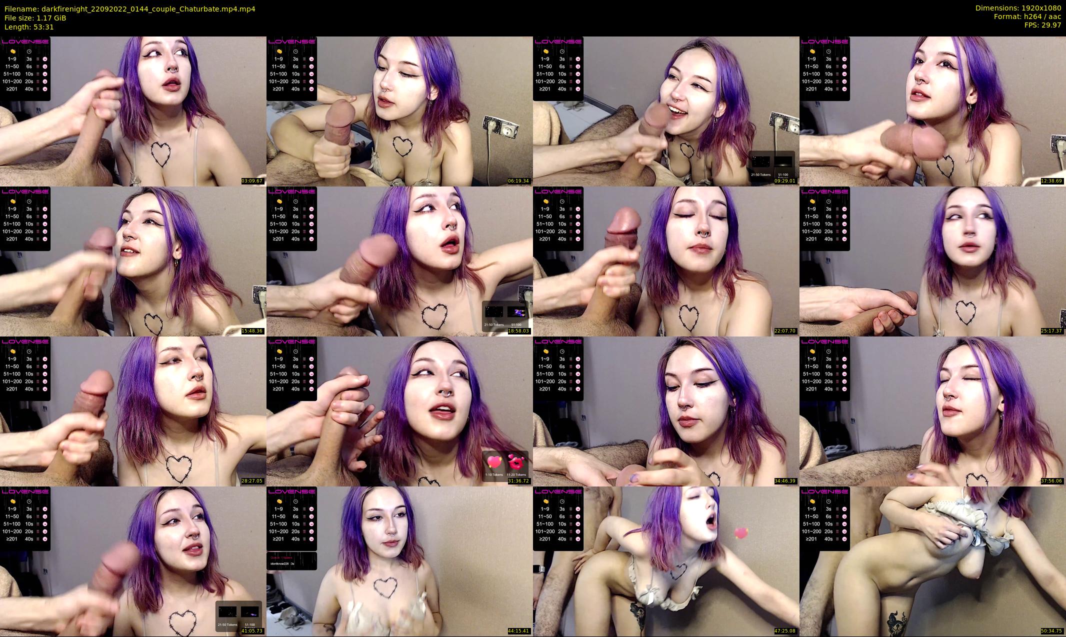 darkfirenight — 54 minute Chaturbate couple cam show recording, 1080p, Sep 22, 2022