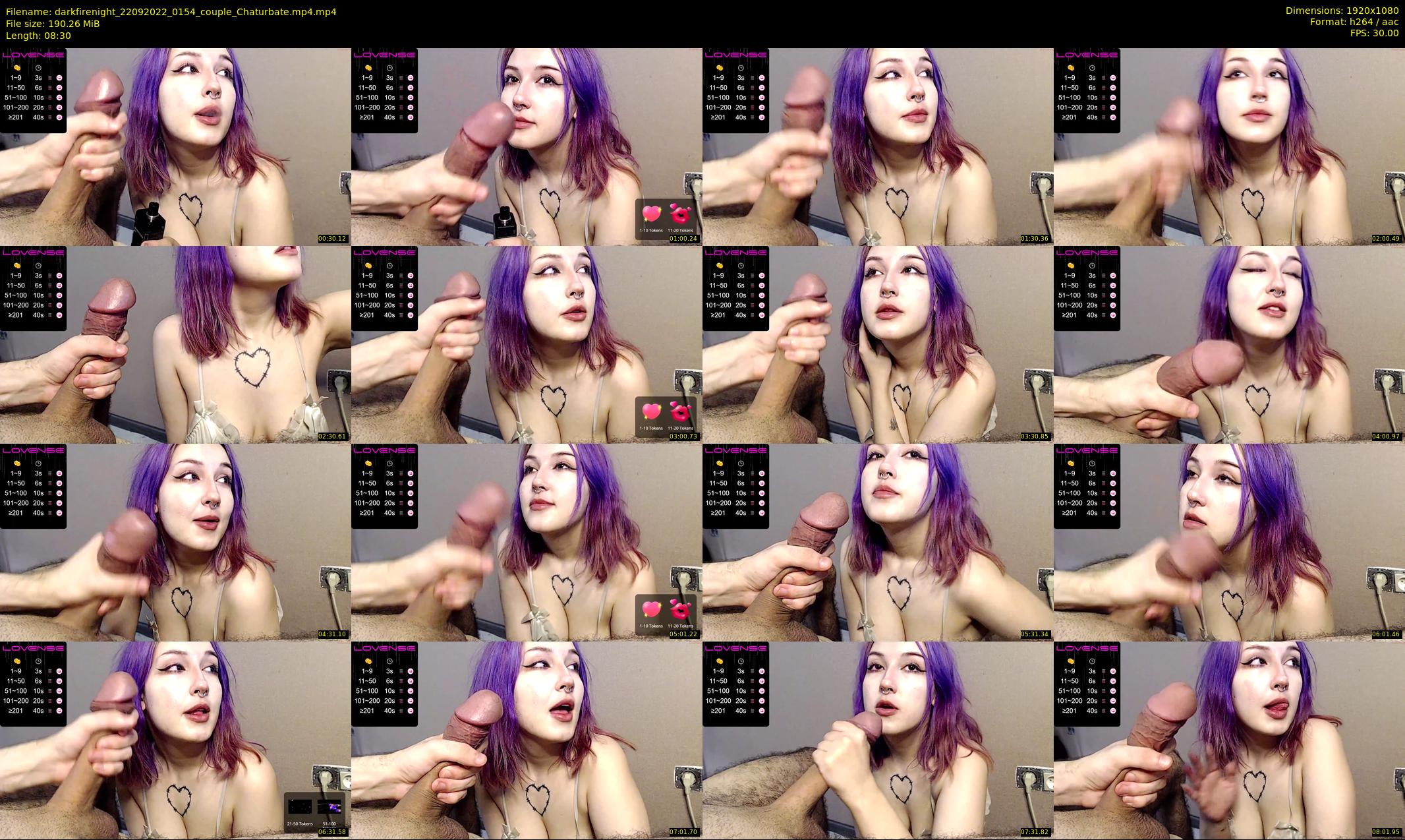 darkfirenight — 9 minute Chaturbate couple cam show recording, 1080p, Sep 22, 2022