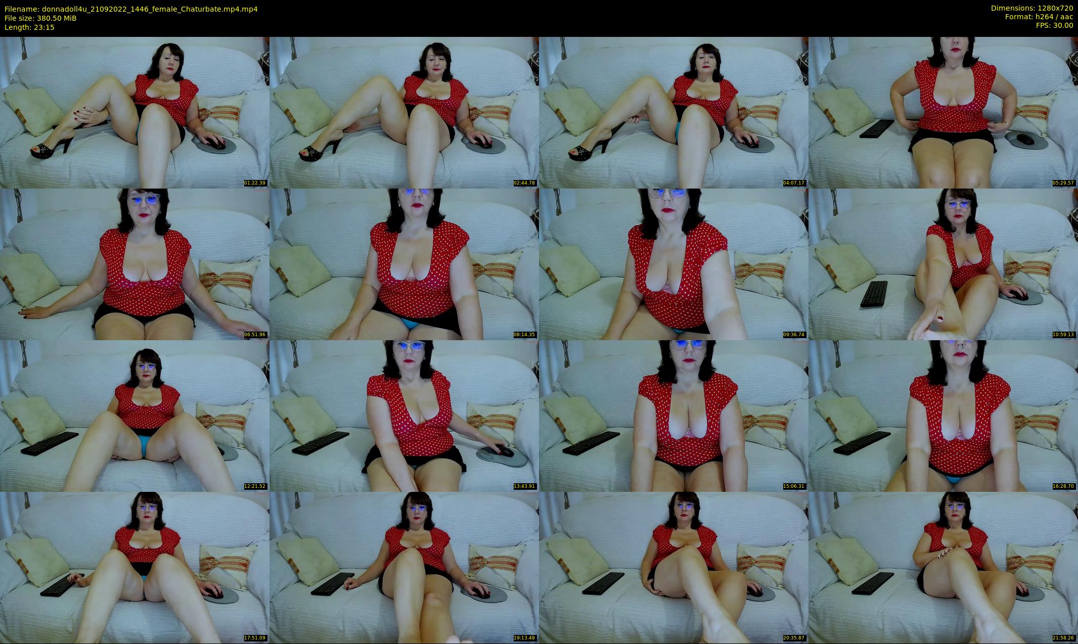 donnadoll4u — 24 minute Chaturbate female cam show recording, 720p, Sep 21, 2022