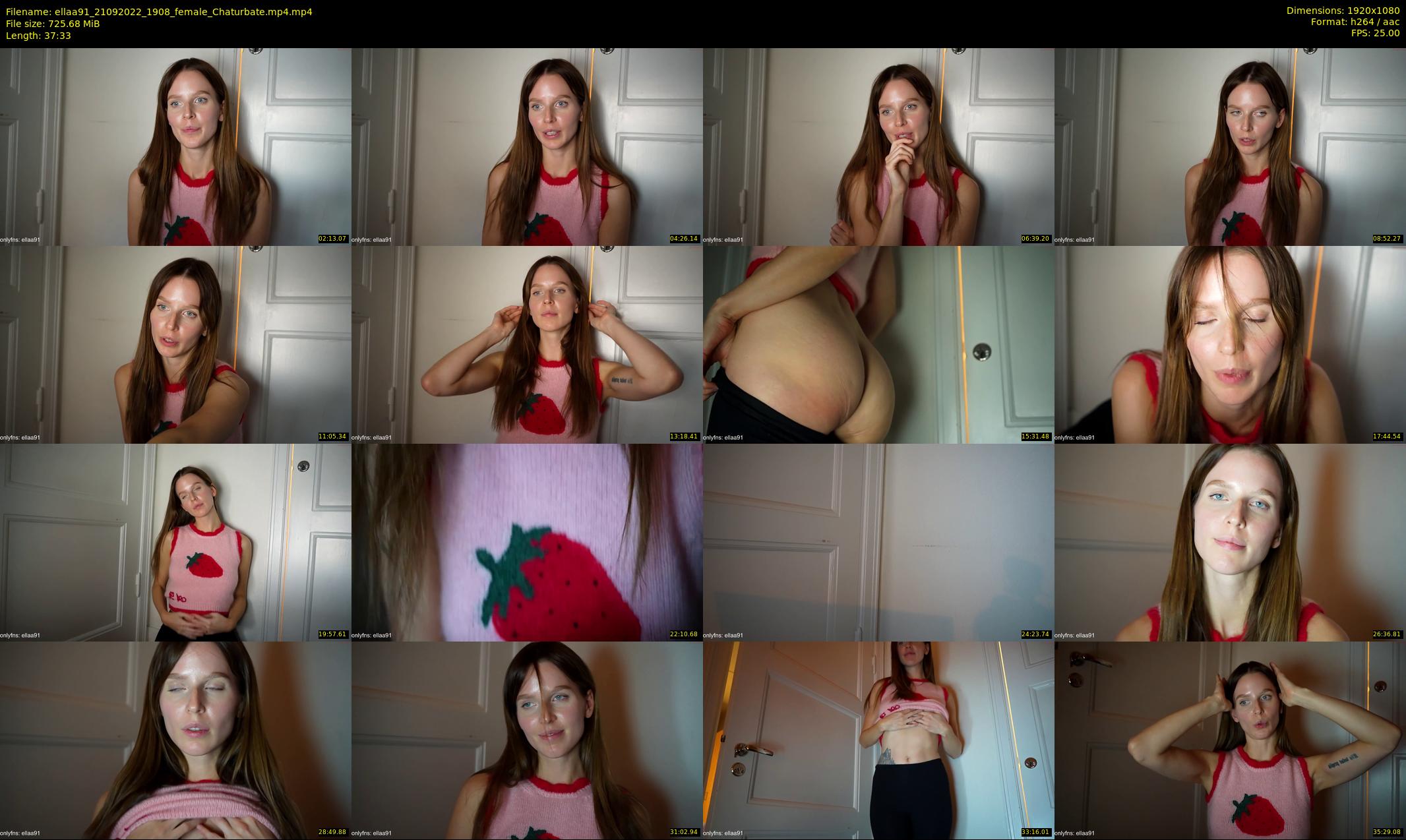 ellaa91 — 38 minute Chaturbate female cam show recording, 1080p, Sep 21, 2022