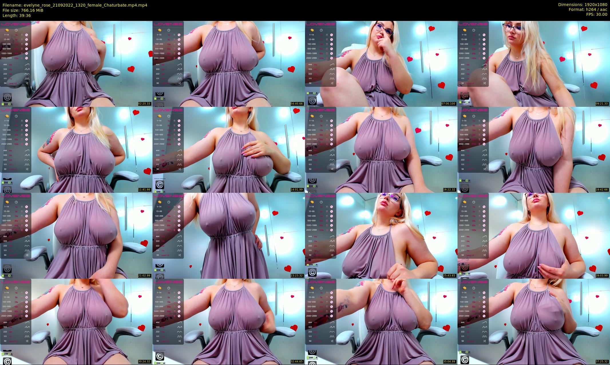 evelyne_rose — 40 minute Chaturbate female cam show recording, 1080p, Sep 21, 2022