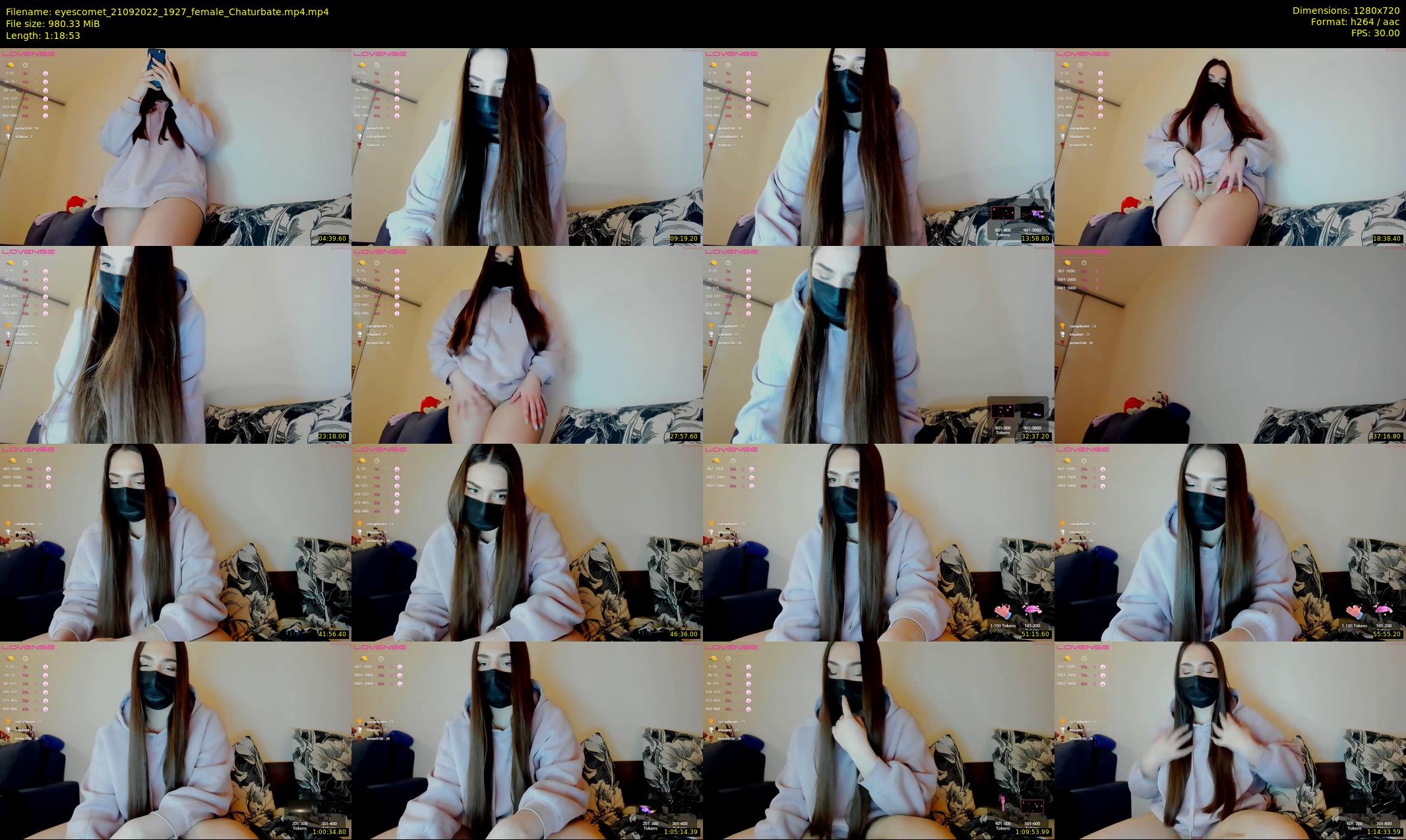 eyescomet — 79 minute Chaturbate female cam show recording, 720p, Sep 21, 2022