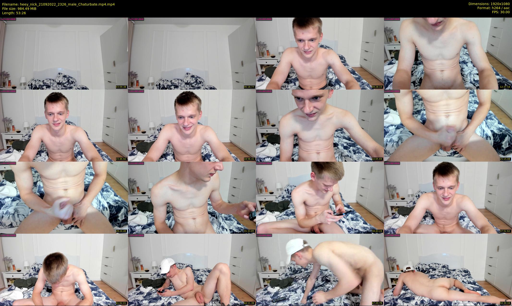 heey_nick — 54 minute Chaturbate male cam show recording, 1080p, Sep 21, 2022
